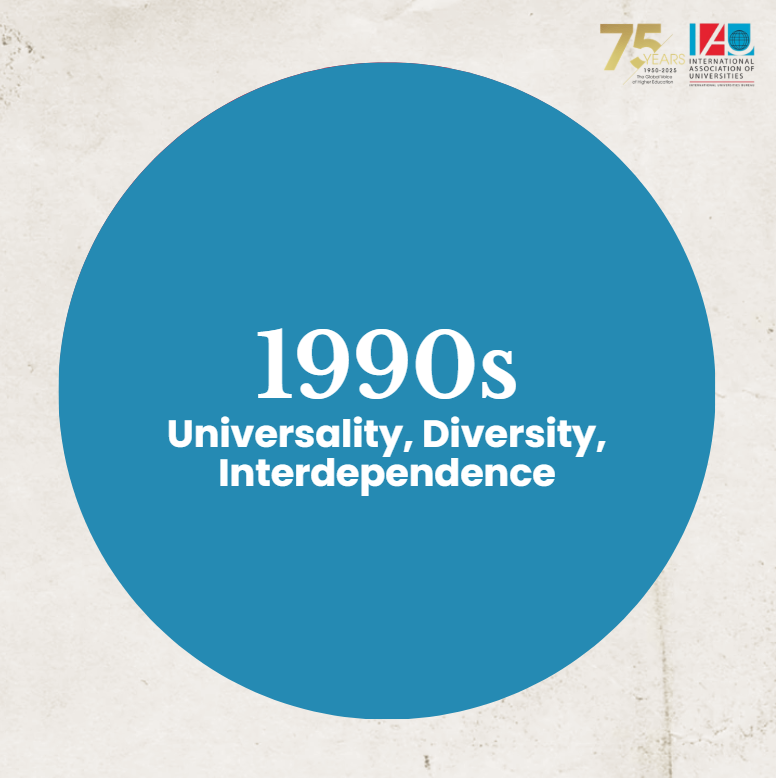 IAU Through the Decades: The 1990s