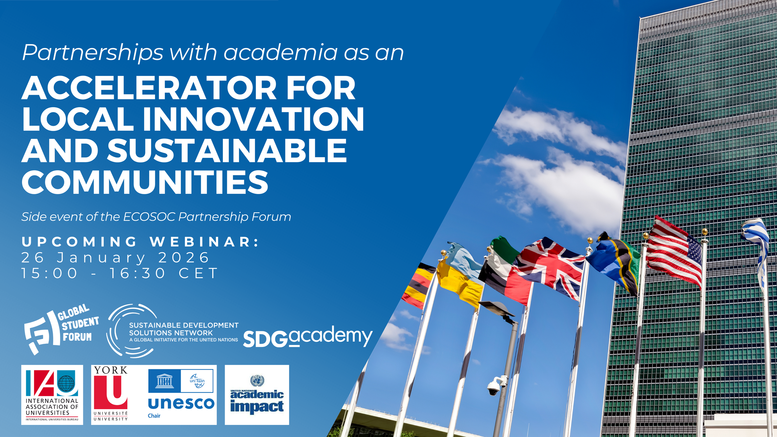 How can partnerships with academia accelerate local innovation and build sustainable communities?