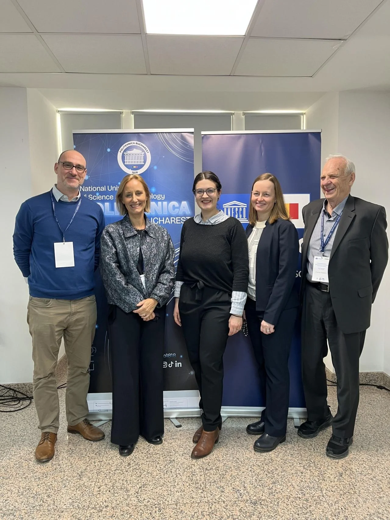  From left to right: Mark Manns, UNESCO, Hilligje van’t Land, IAU, Isabel Toman, IAU, Katrin Kohl, York University, Charles Hopkins, York University 