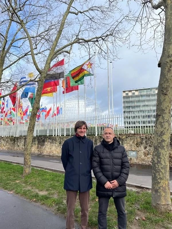 Giorgio Marinoni and Yasar Kondakci at UNESCO Headquarters