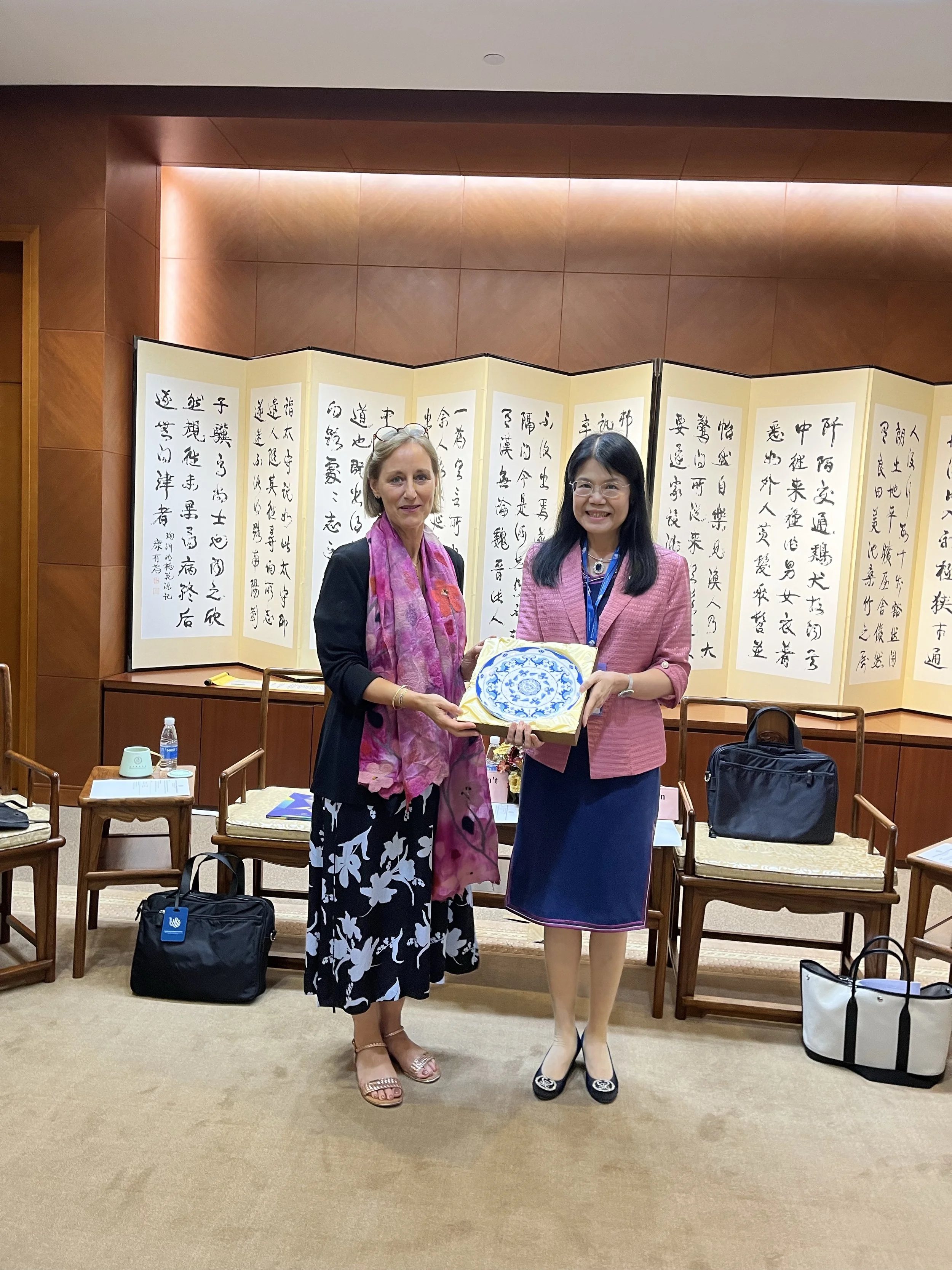 Hilligje van't Land and Professor Aliana Leong Man Wai, Associate Vice President International Affairs (MUST)