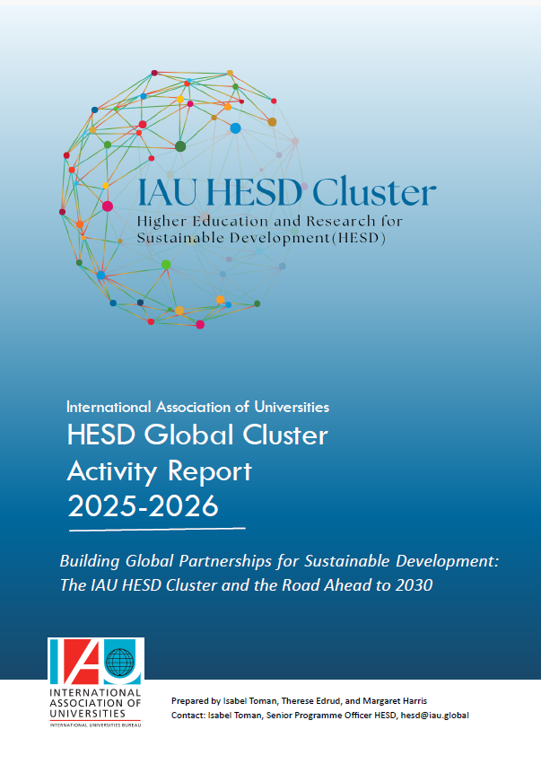 Building Global Partnerships for Sustainable Development: The IAU HESD Cluster and the Road Ahead to 2030