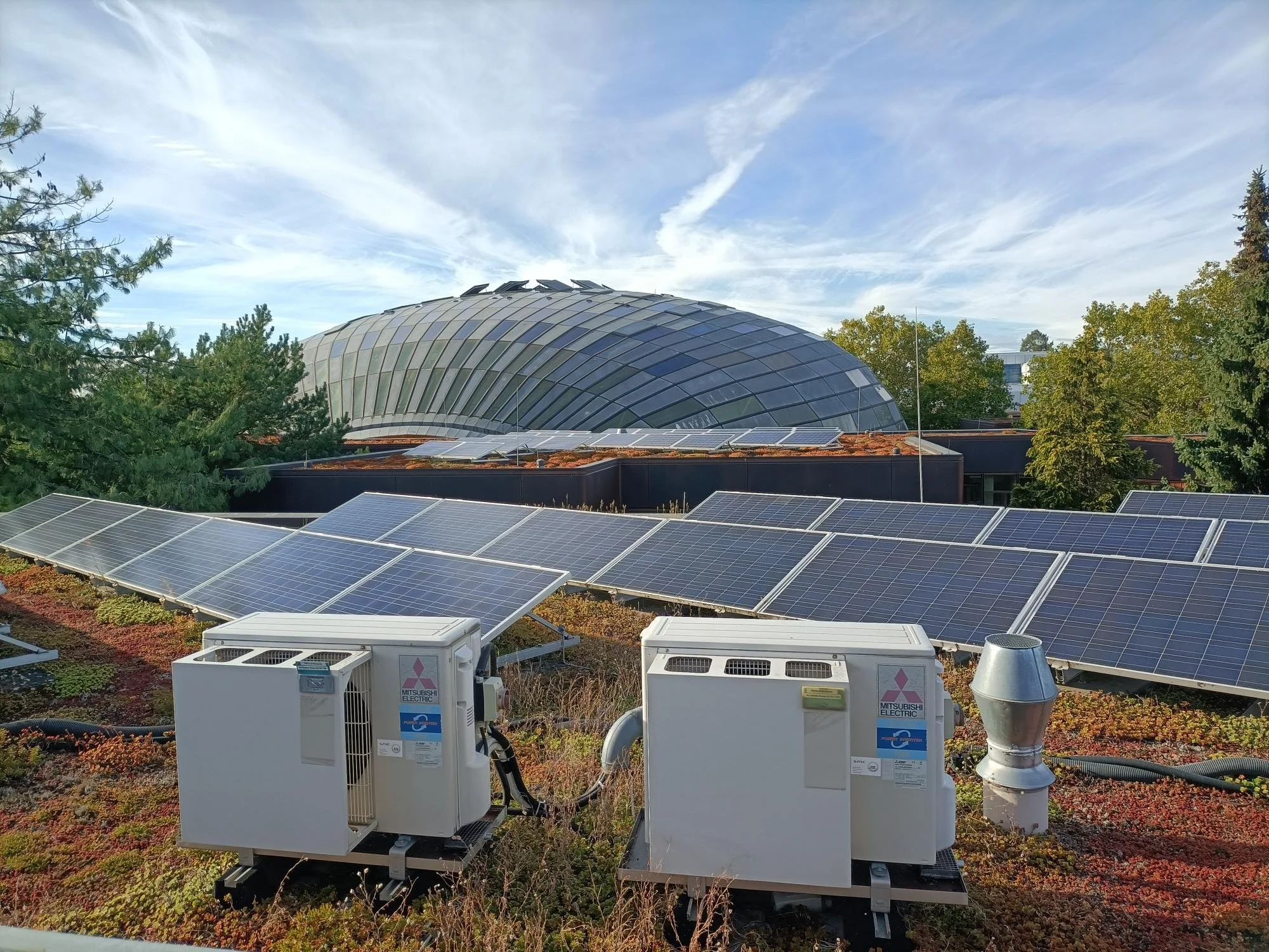 Solar panels at Freie Universität Berlin. 