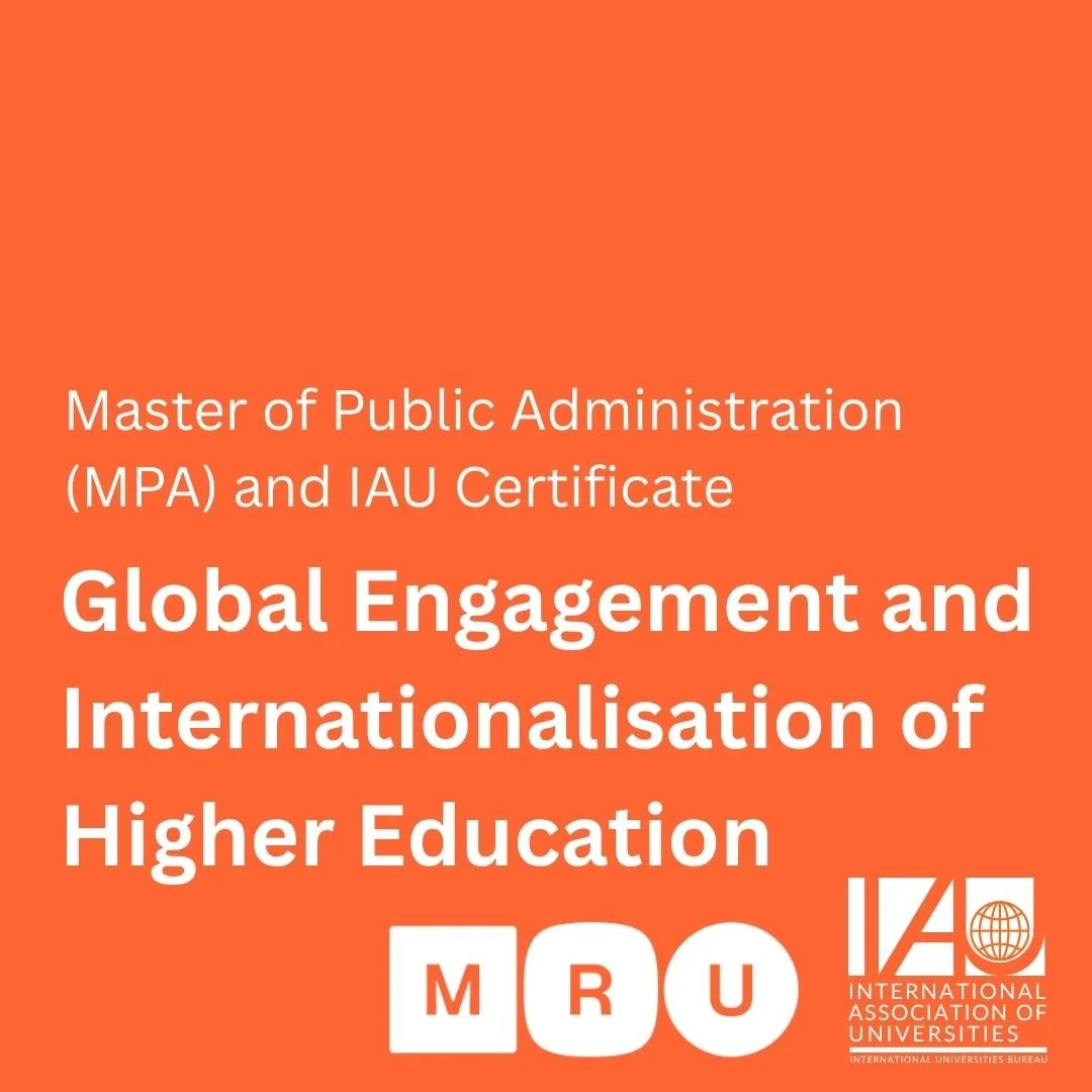 Global Engagement and Internationalization of Higher Education MPA and IAU Certificate