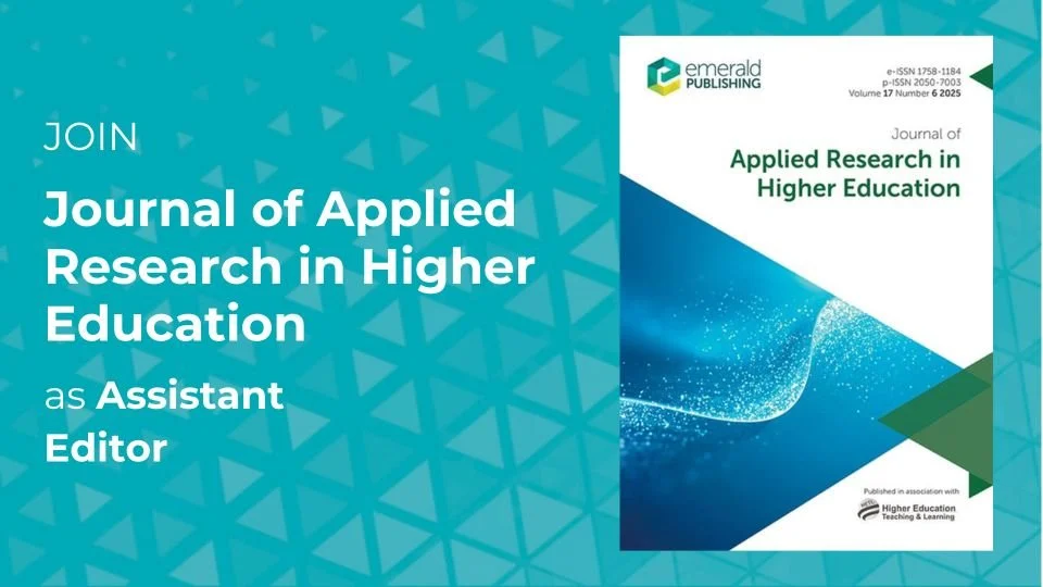 Call for Assistant Editor – Journal of Applied Research in Higher ...