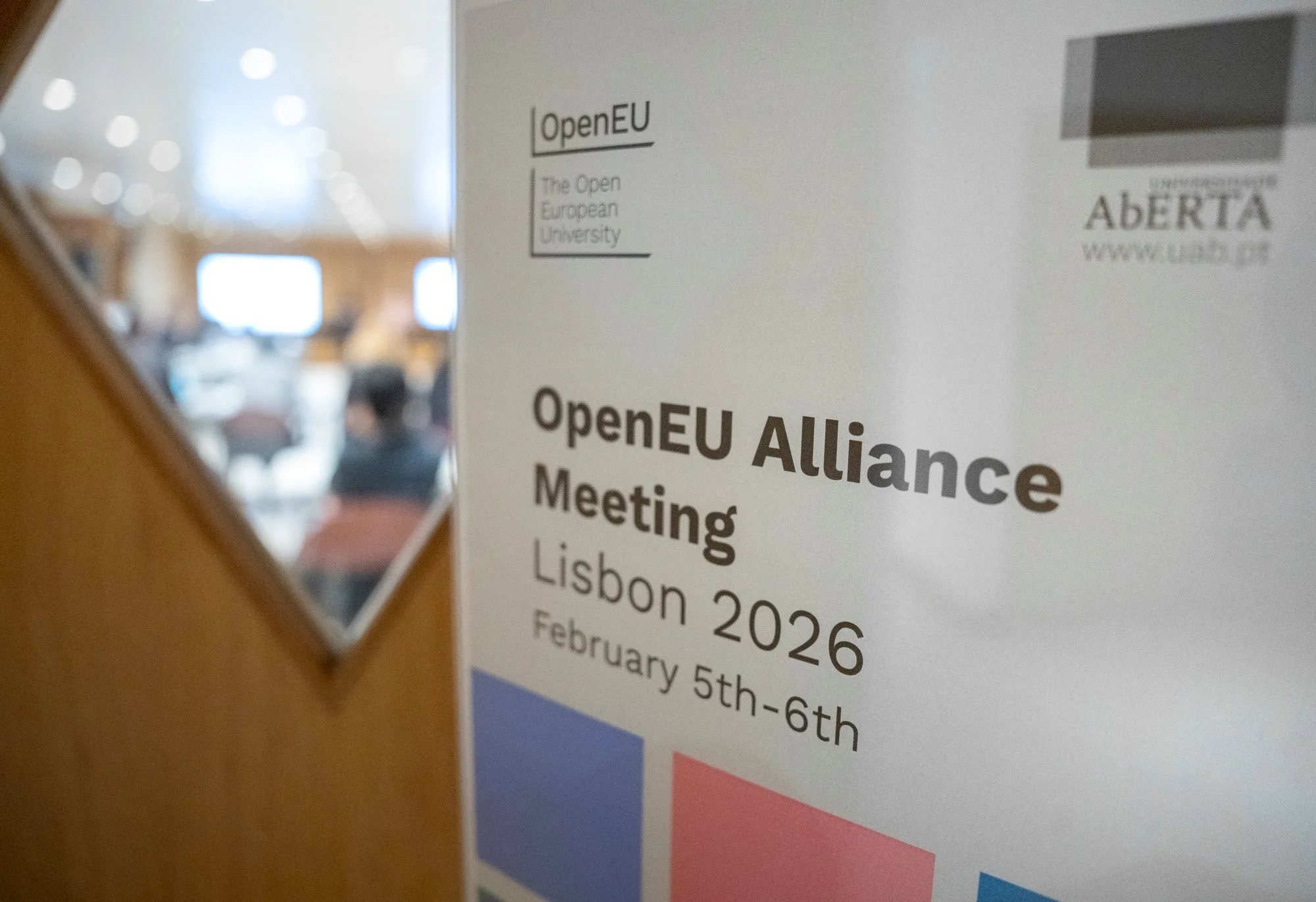 OpenEU Alliance Meeting welcome sign