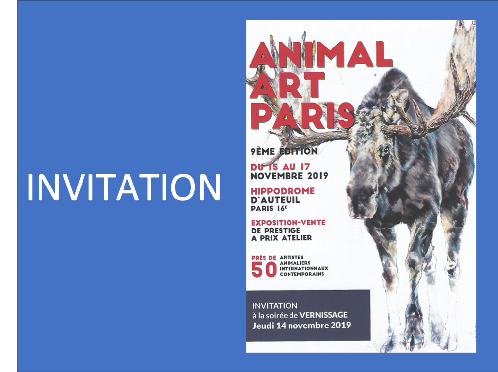 Invitation: Animal Art Paris 2019