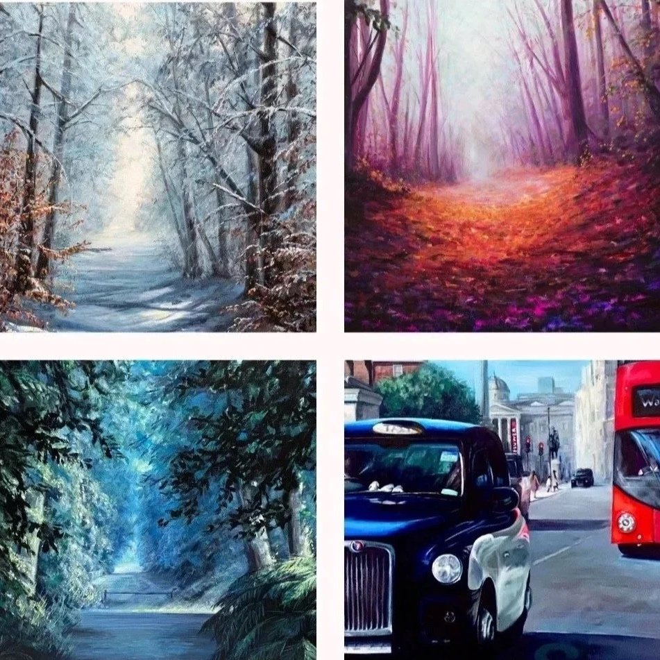 Land, Sea & Sky Oil Paintings