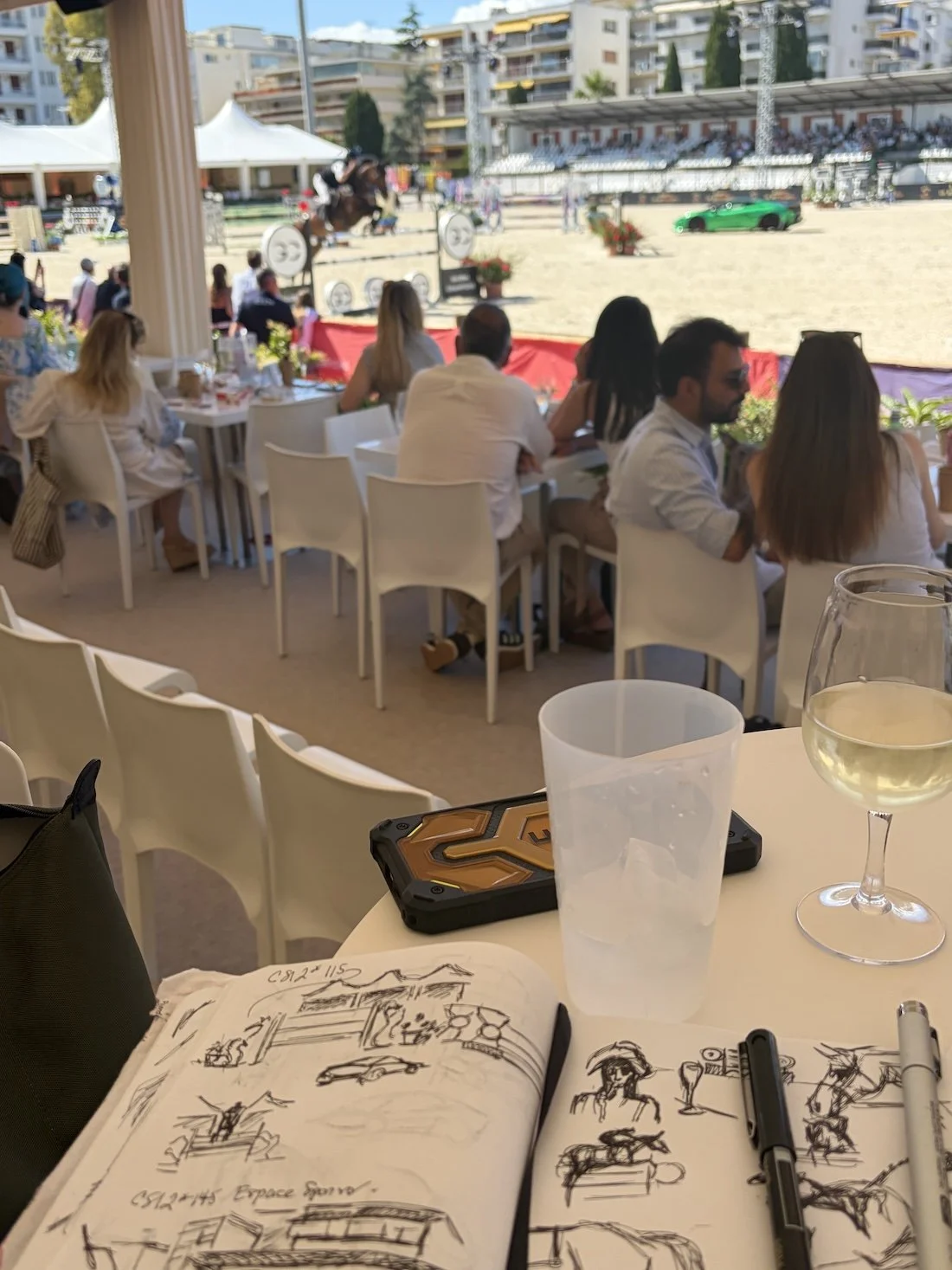 View from the Espace Sponsors