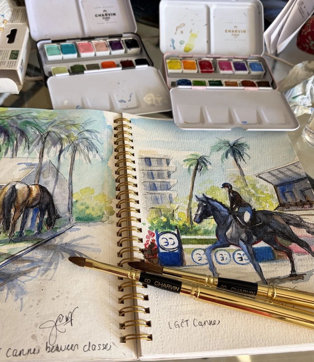 Love my new Charvin Watercolors 🎨