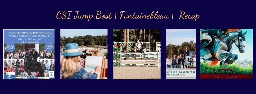 Jeannine Flower at CSI Jump Bost Fontainebleau 2026, with live plein-air painting, international showjumping at Le Grand Parquet, the CSI2 1.40m remise de prix and an original oil painting created for the winner.