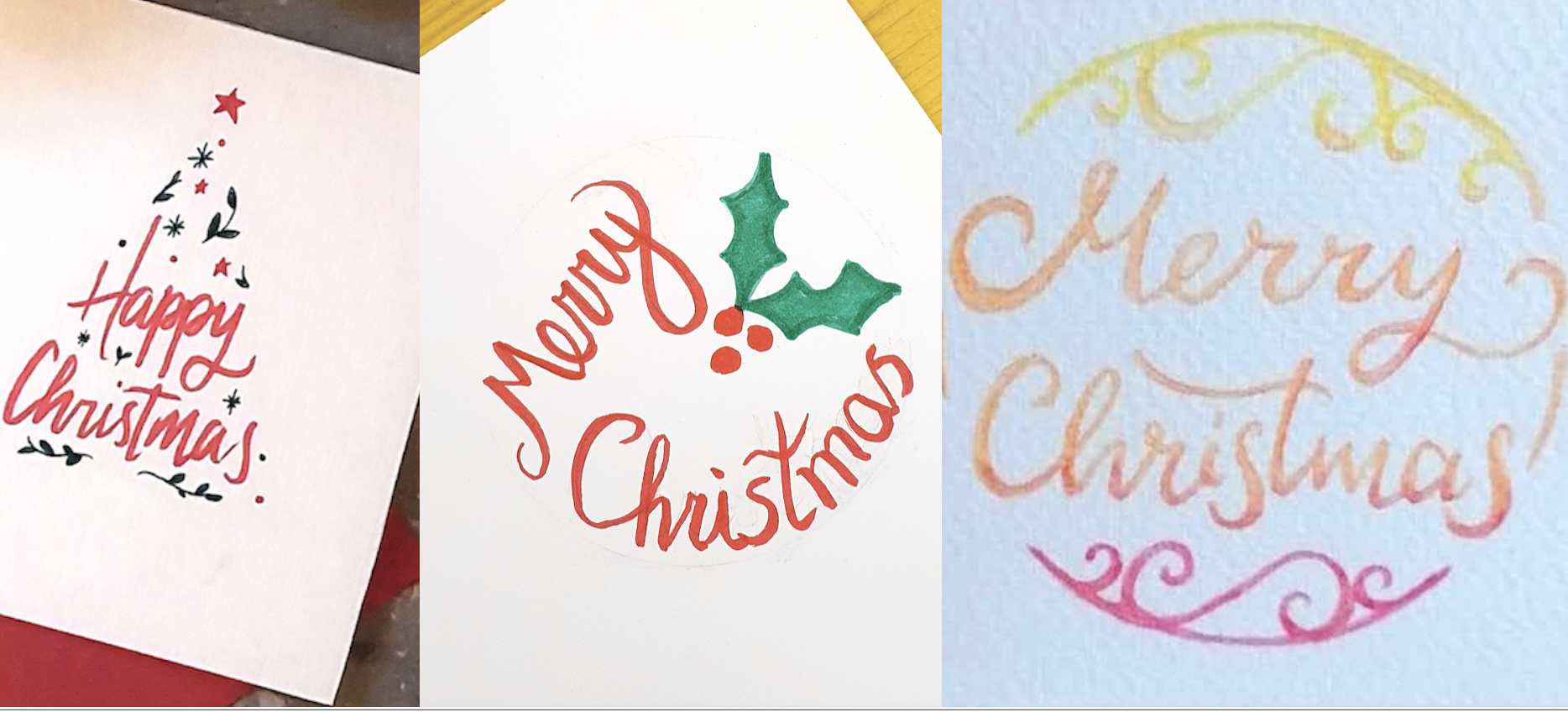 Hand Lettered Christmas Card Workshop