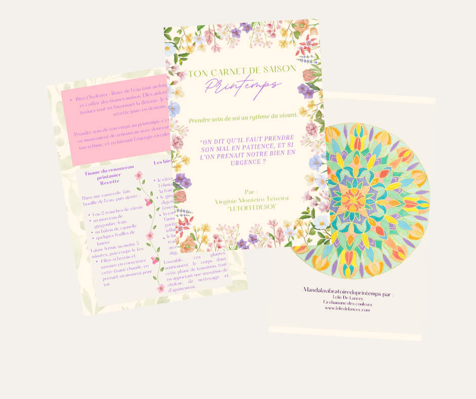 Images du carnet de saison du printemps