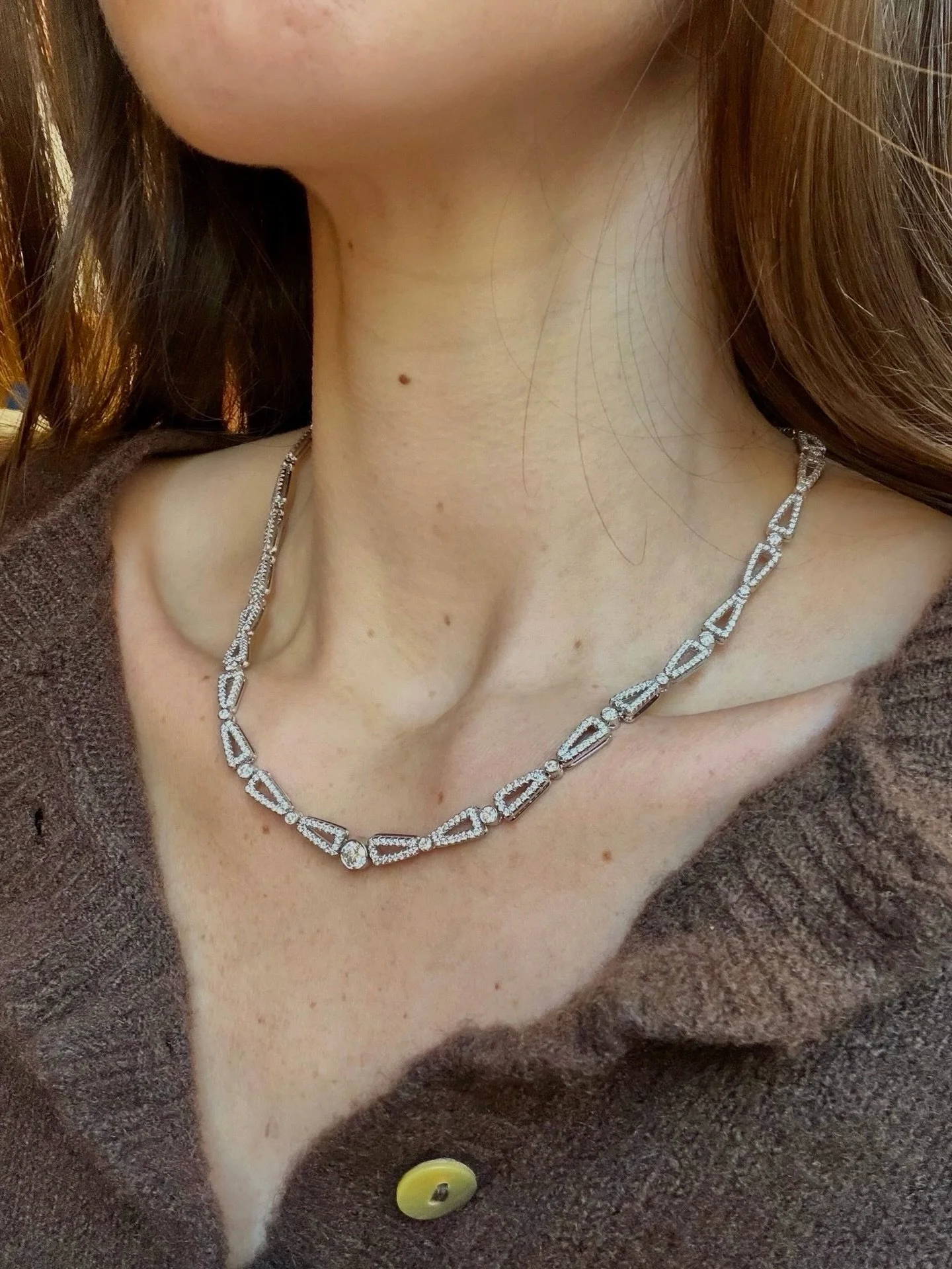 Diamond Necklace 💎 

#diamondjewelry #diamondnecklace #naturaldiamonds #jewelryobsessed #jewelryinspo