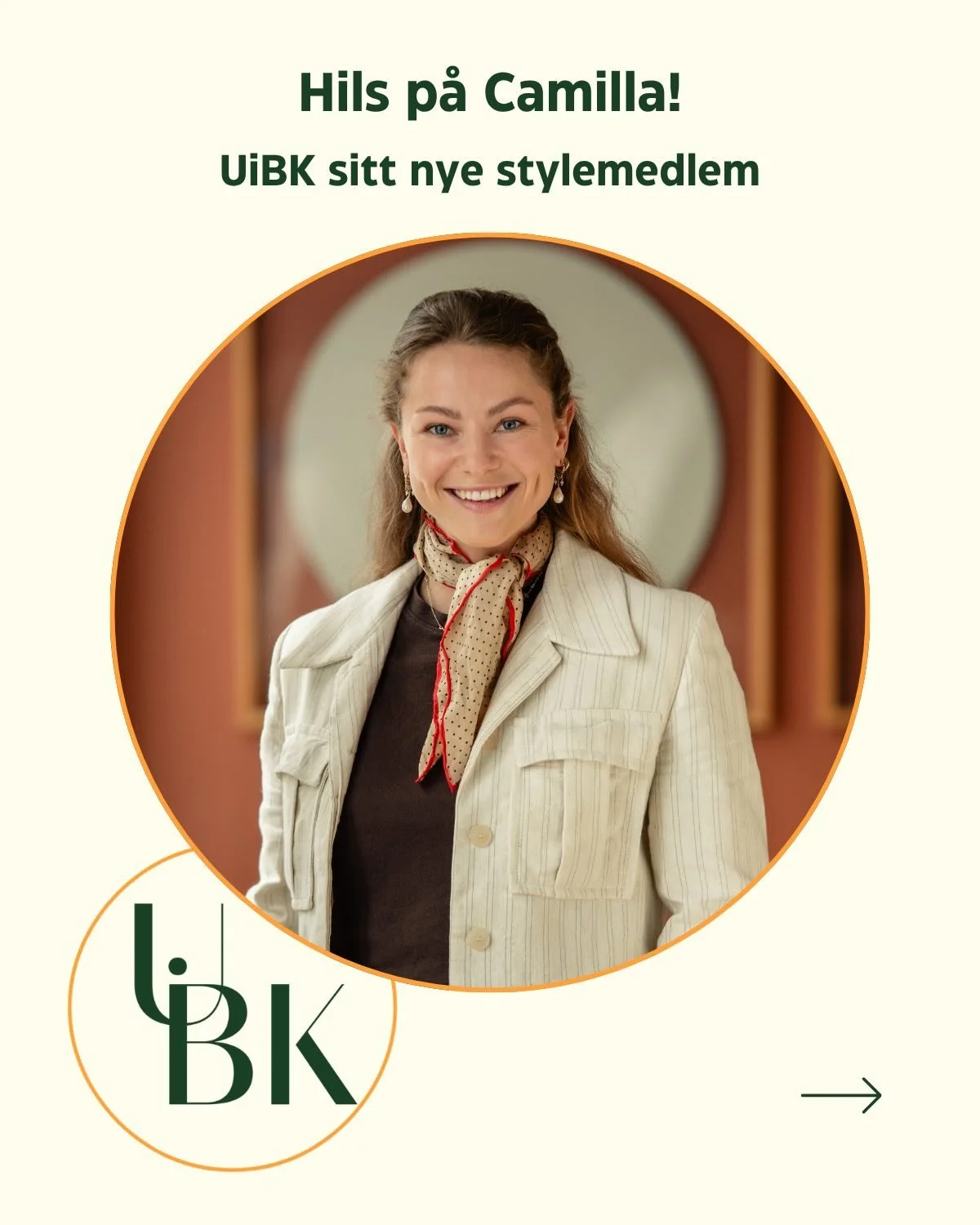 Vi er skikkelig glade for &aring; &oslash;nske @_camillateigen velkommen som nytt styremedlem. Dette blir s&aring; g&oslash;y! 💛

Swipe for &aring; bli bedre kjent med Camilla &ndash; en ekte optimist. 😉