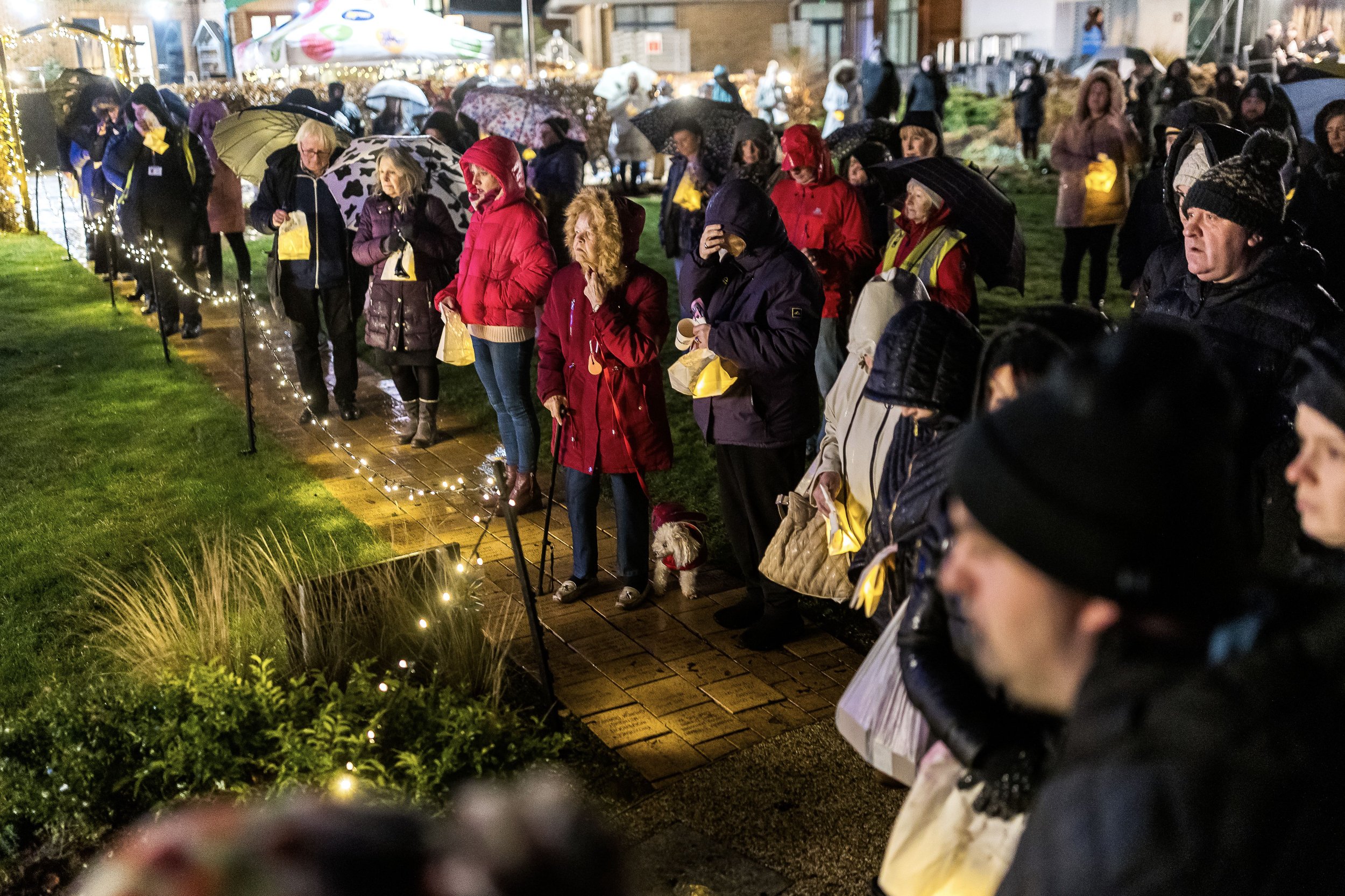 "Light up a Life memorial ceremony at The Kirkwood hospice, Huddersfield"
