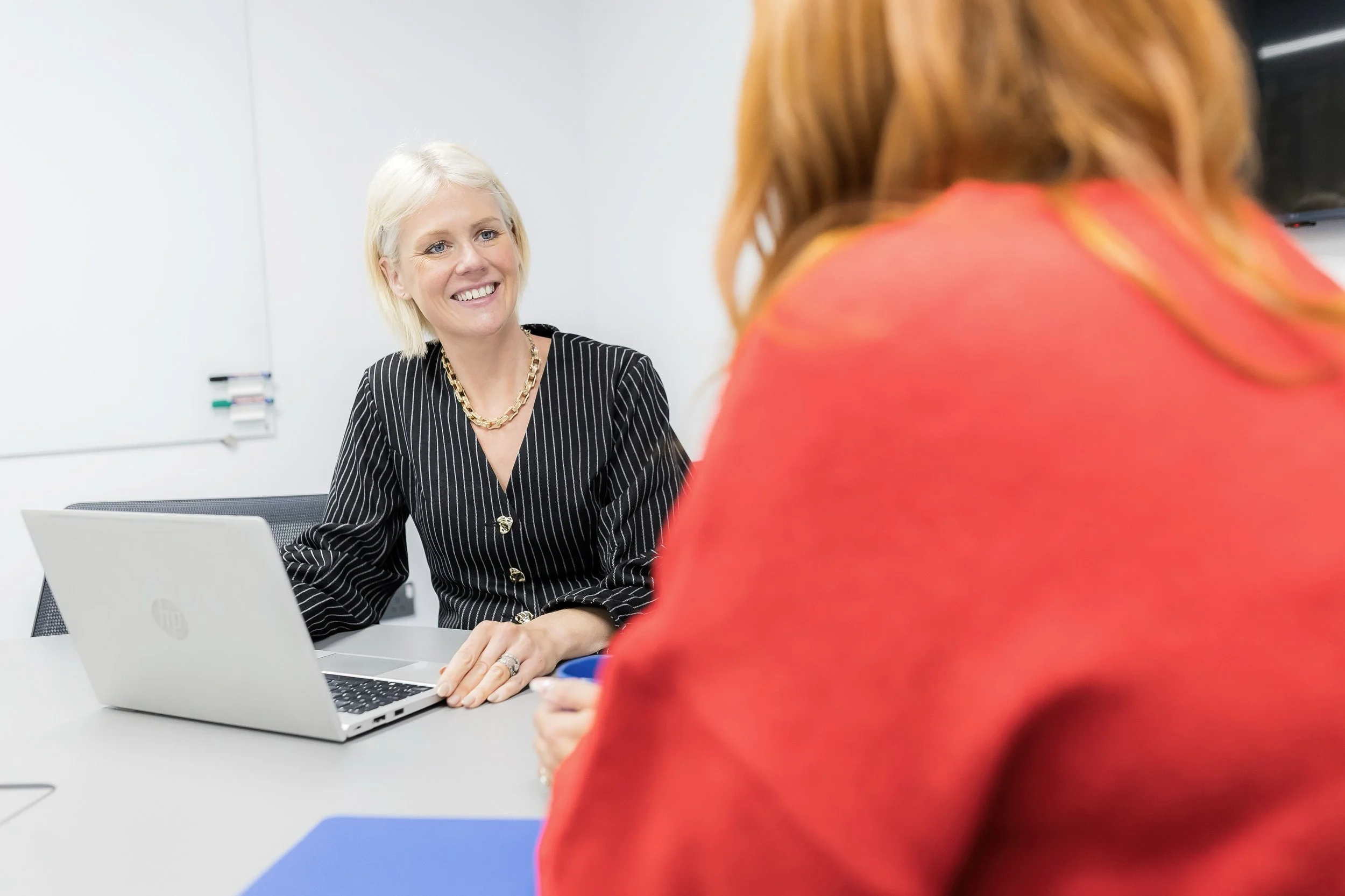 Kate Brown from 6B Digital in business setting at Nexus Leeds