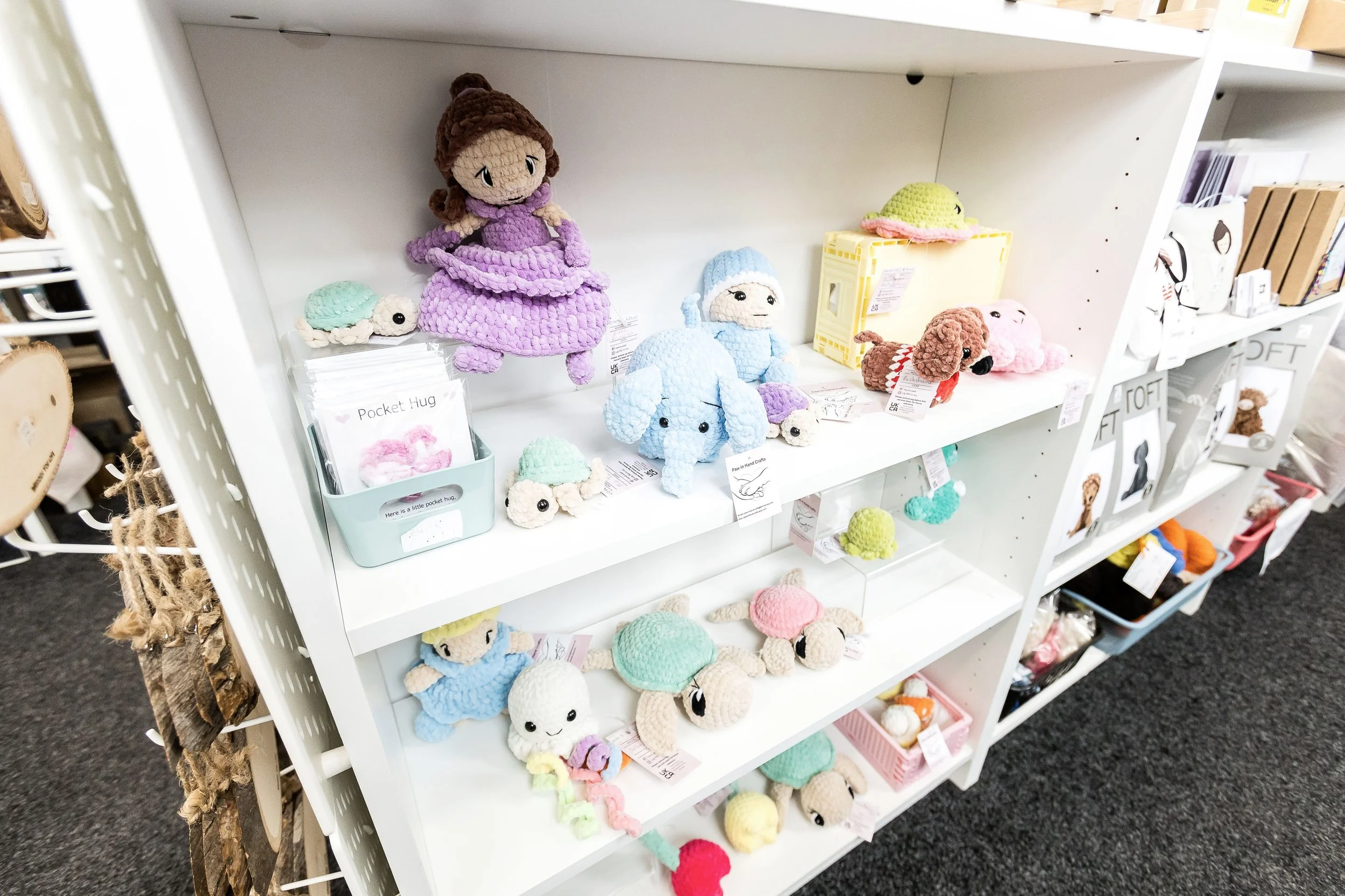 Handmade crochet turtles, dolls and an elephant by Paw in Hand Crafts