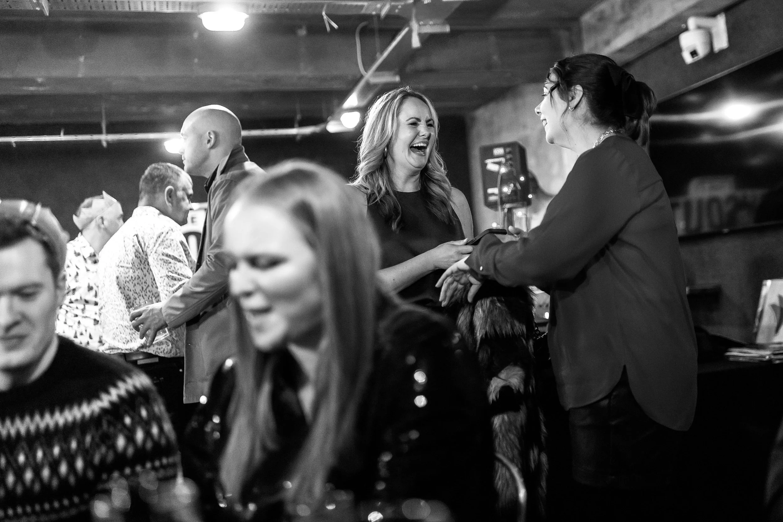 Business owners Jen and Nikki celebrating at SAM network event