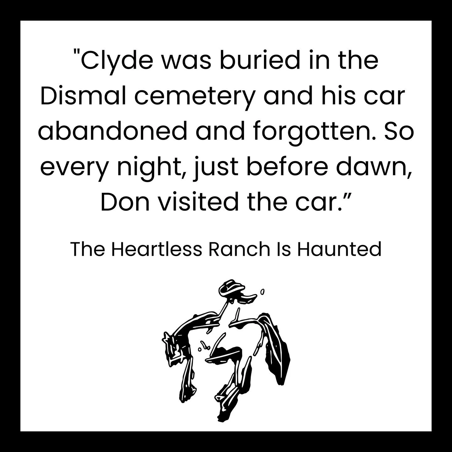 Lightly spooky vibes. Ghost cowboys, fast cars, haunted ranches and abandoned houses. #theheartlessranchishaunted

This novel is available as a free e-book, most places one gets e-books. #freebook #bookstagram #octoberreads 

From indie western autho