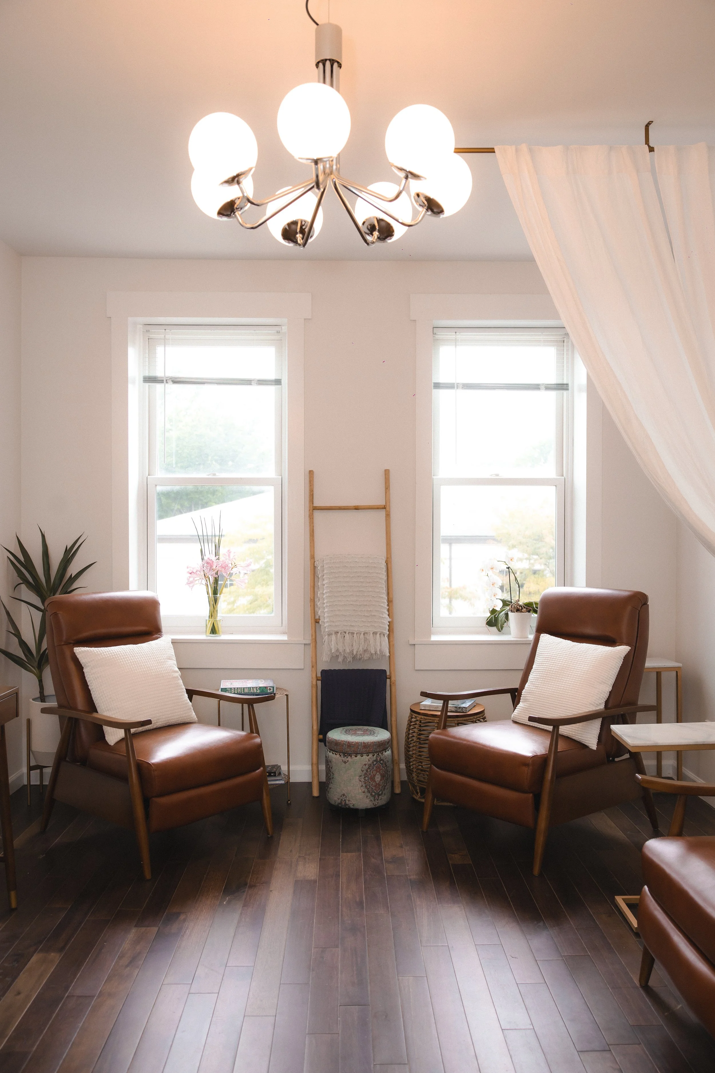 Clean, professional medical spa treatment room with neutral tones at Mia Vida Aesthetics & Wellness in St. Louis