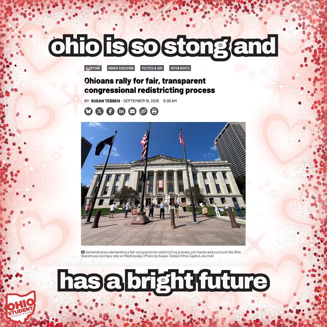 Another Friday, another set of affirmations &mdash; sending love and power to the students of Ohio, we need it!

#sb1 #fairmaps #vote #ohio #ohiopolitics #ohiogov #ohiostudents #ohiohighereducation #ohiohighered #ohioprofessors #ohiostudentassociatio