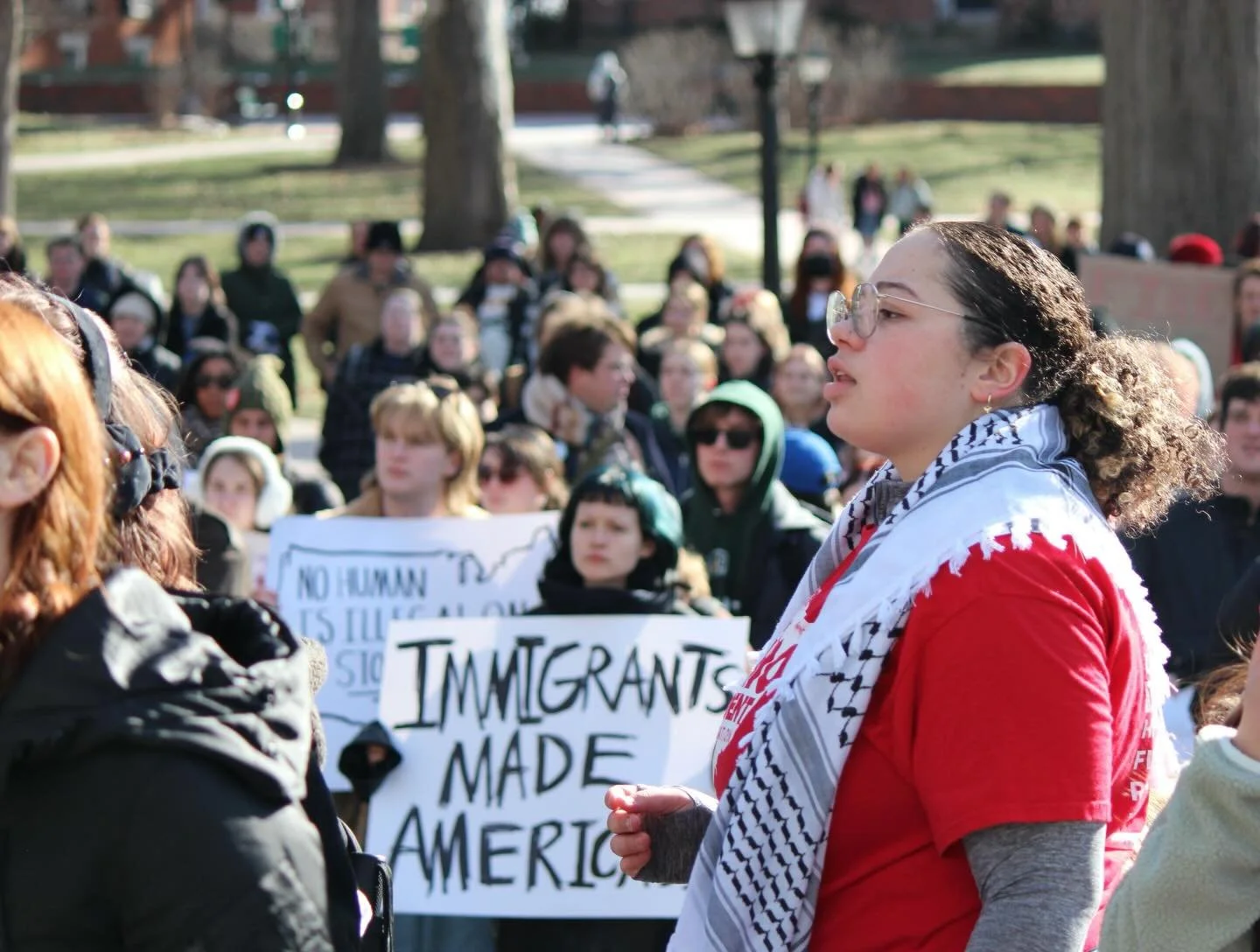 📸 ICE OUT FOR GOOD. Ohio University OSA organized a walkout with nearly 1,000 OU students walking out of class and gathering at College Green in solidarity with Minneapolis&rsquo;s Day of Truth and Freedom. 

OU OSA launched the NO ICE IN ATHENS cam