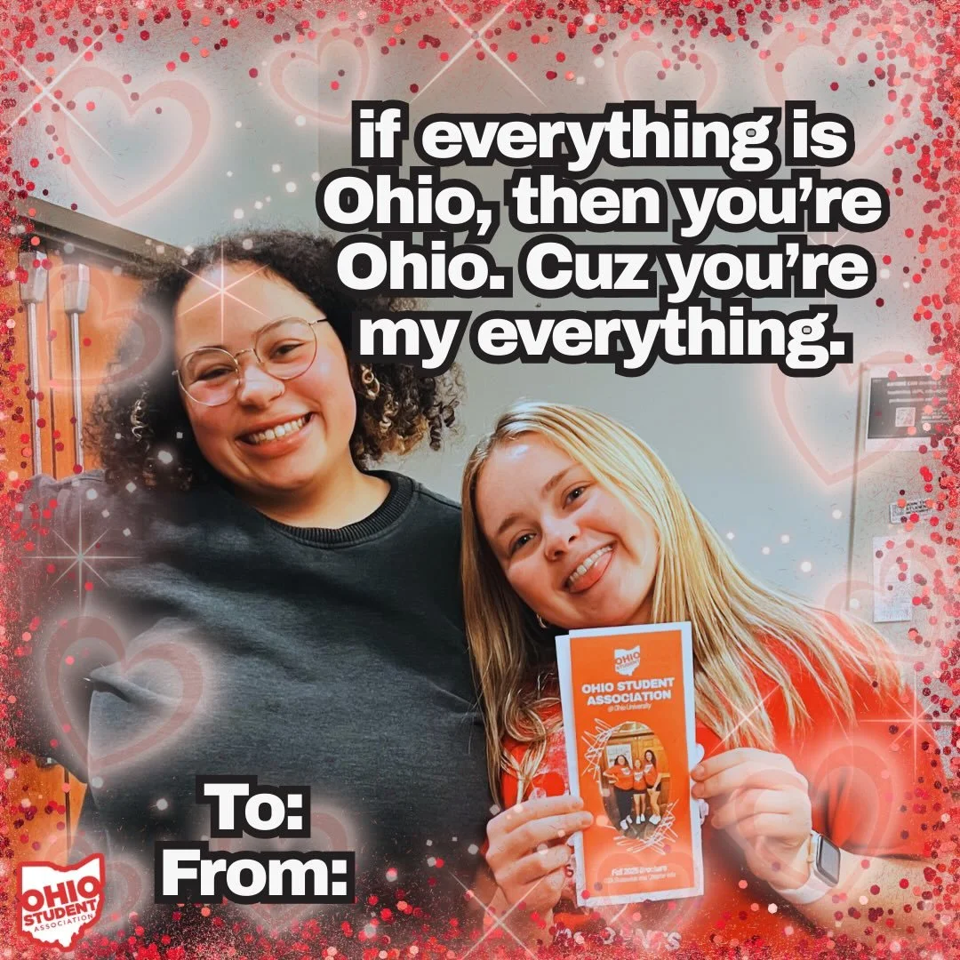 hey Ohio 🥹 will you be my valentine? 💌❤️ I public love you 😘

#valentines #love #ohio #ohiostudentassociation #college