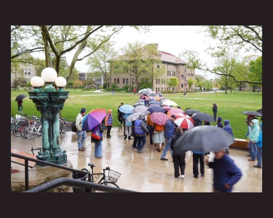 Oberlin, we did it. United by our dream of shared governance for Obies, the OC OSA chapter and Oberlin Climate Coalition led the largest action on campus this semester. Currently, students are not represented on their Board of Trustees. Students have