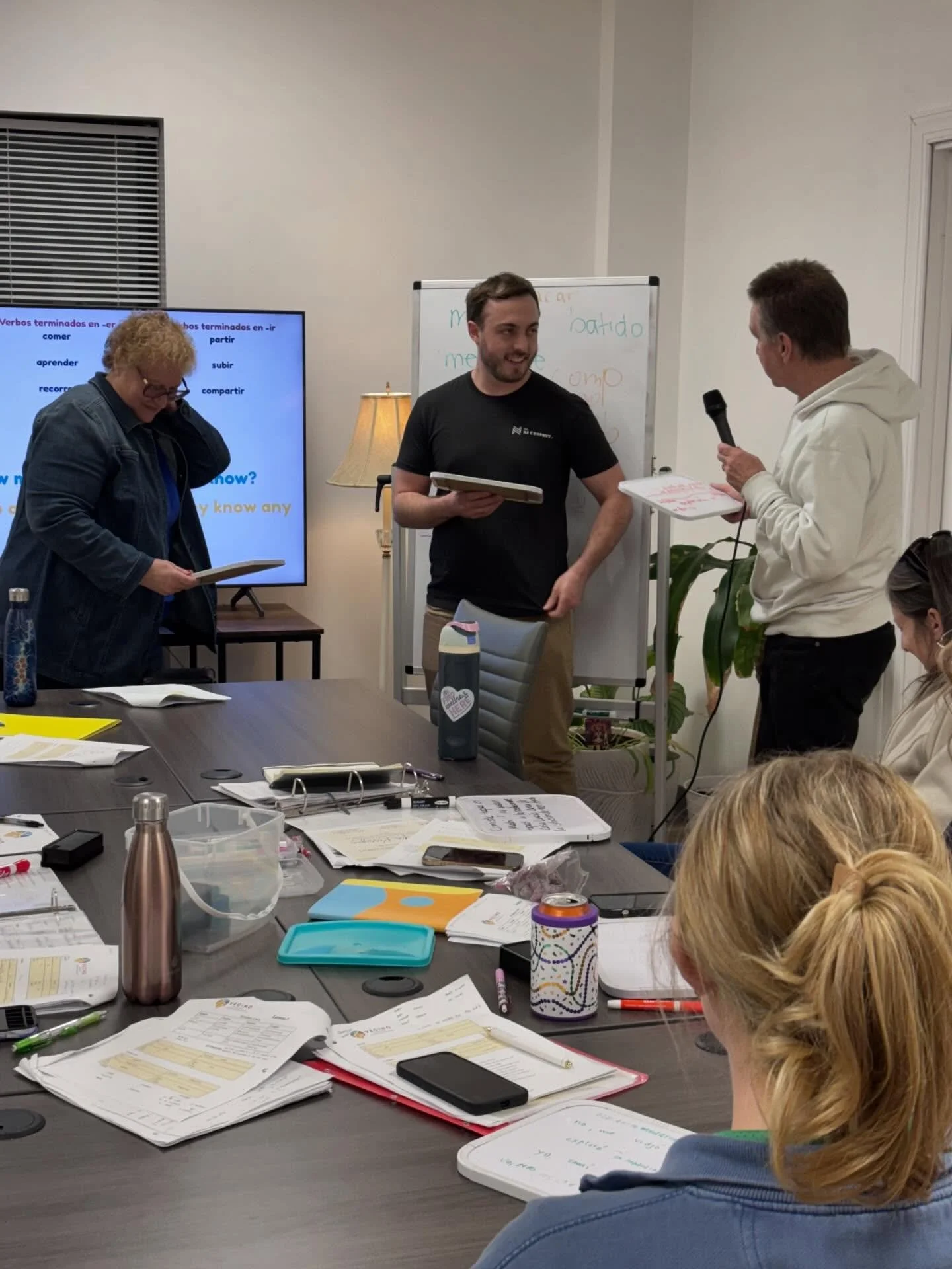 Get a glimpse of our Spanish Level 3 class from last night! 👀❤️