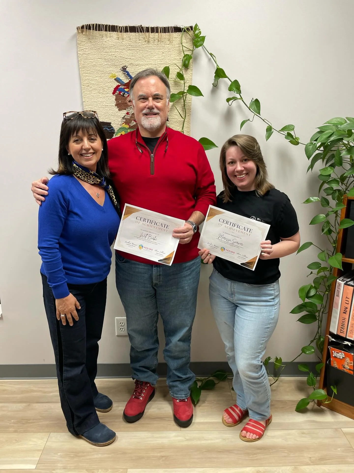 Complementi to our amazing Italian Level 1 graduates, Will and Marissa! We&rsquo;re so glad to have you in our community and can&rsquo;t wait to see all the places you go with your language skills. 🎉🍾💕