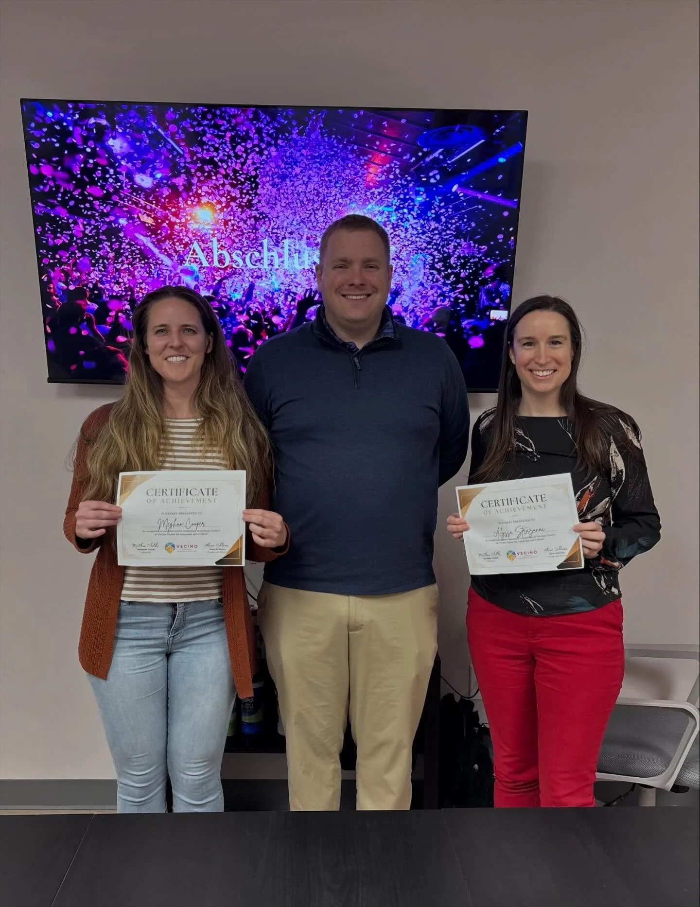 Gl&uuml;ckwunsche to our amazing German Level 2 graduates! Alyssa &amp; Meghan, you know this Center wouldn&rsquo;t be the same without you both. We honestly can&rsquo;t believe how much German you&rsquo;ve learned in such a short time. Go Team Polyg