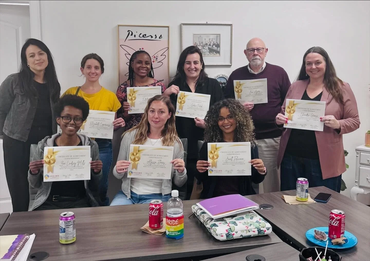 Felicidades to our amazing new group of Spanish Level 2 graduates! 🎉🎉