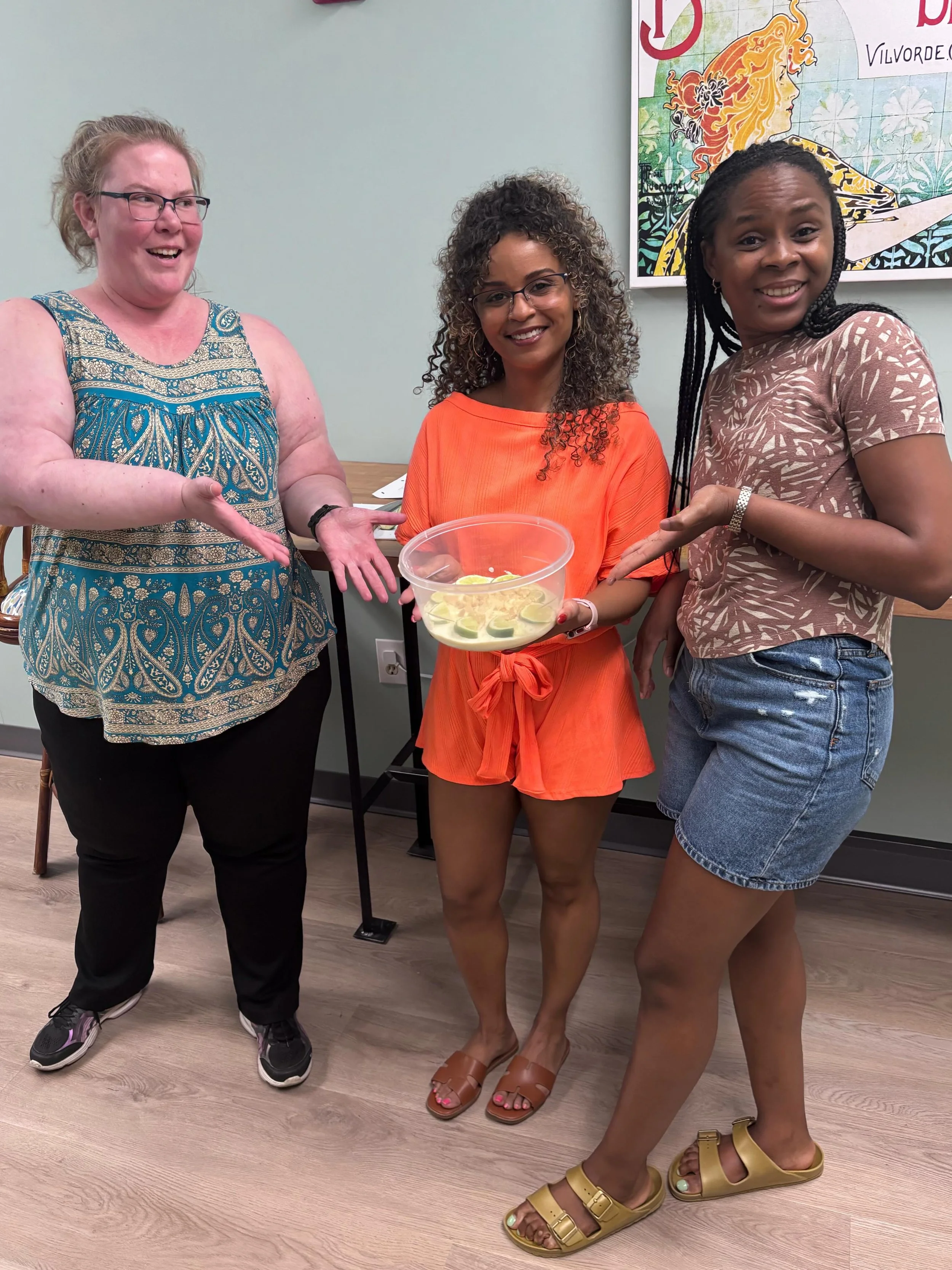Have you met our master chefs? Introducing our Spanish Level 3 cocineras and their delicious carlota de limon!