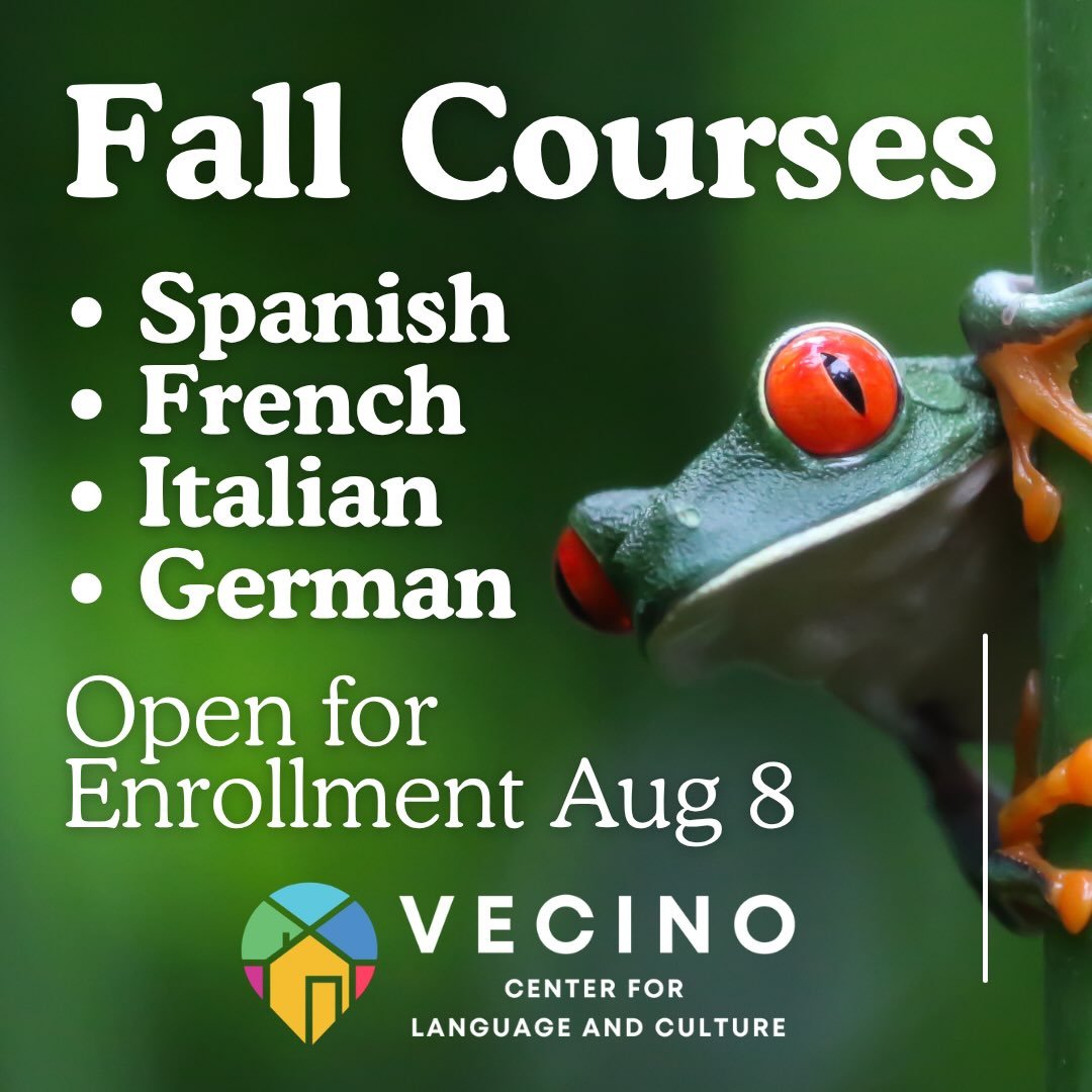Are you ready to jump 😉🐸 into language learning? Mark your calendars for our fall course drop! Courses will open for enrollment on August 8 at midnight and those on our email newsletter will receive a discount code via email!