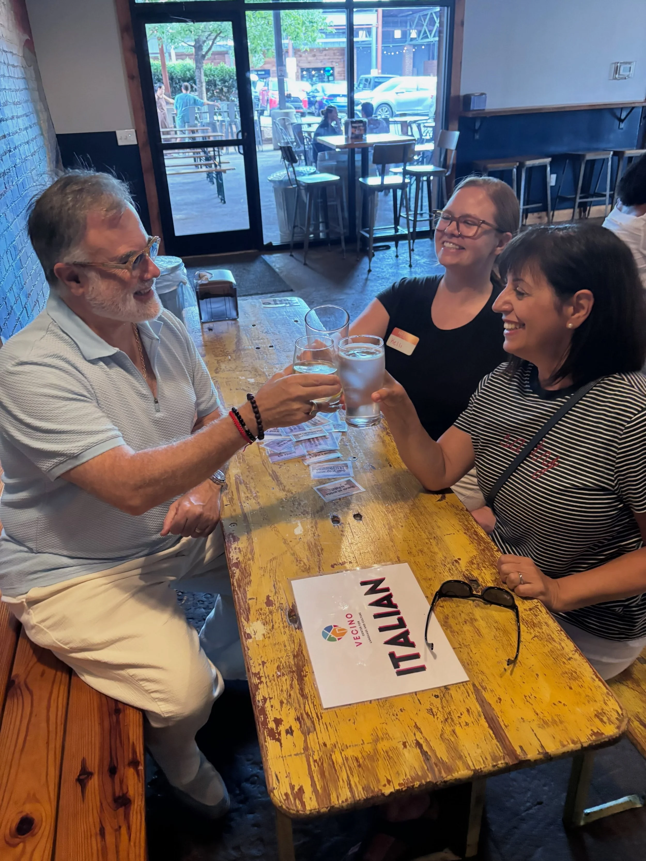 Wonderful conversations were had at our Language Mixer! We&rsquo;re always so proud to partner with other local small businesses (shoutout @fiddlinfishbrewing !) and to fill community spaces with multiple languages.