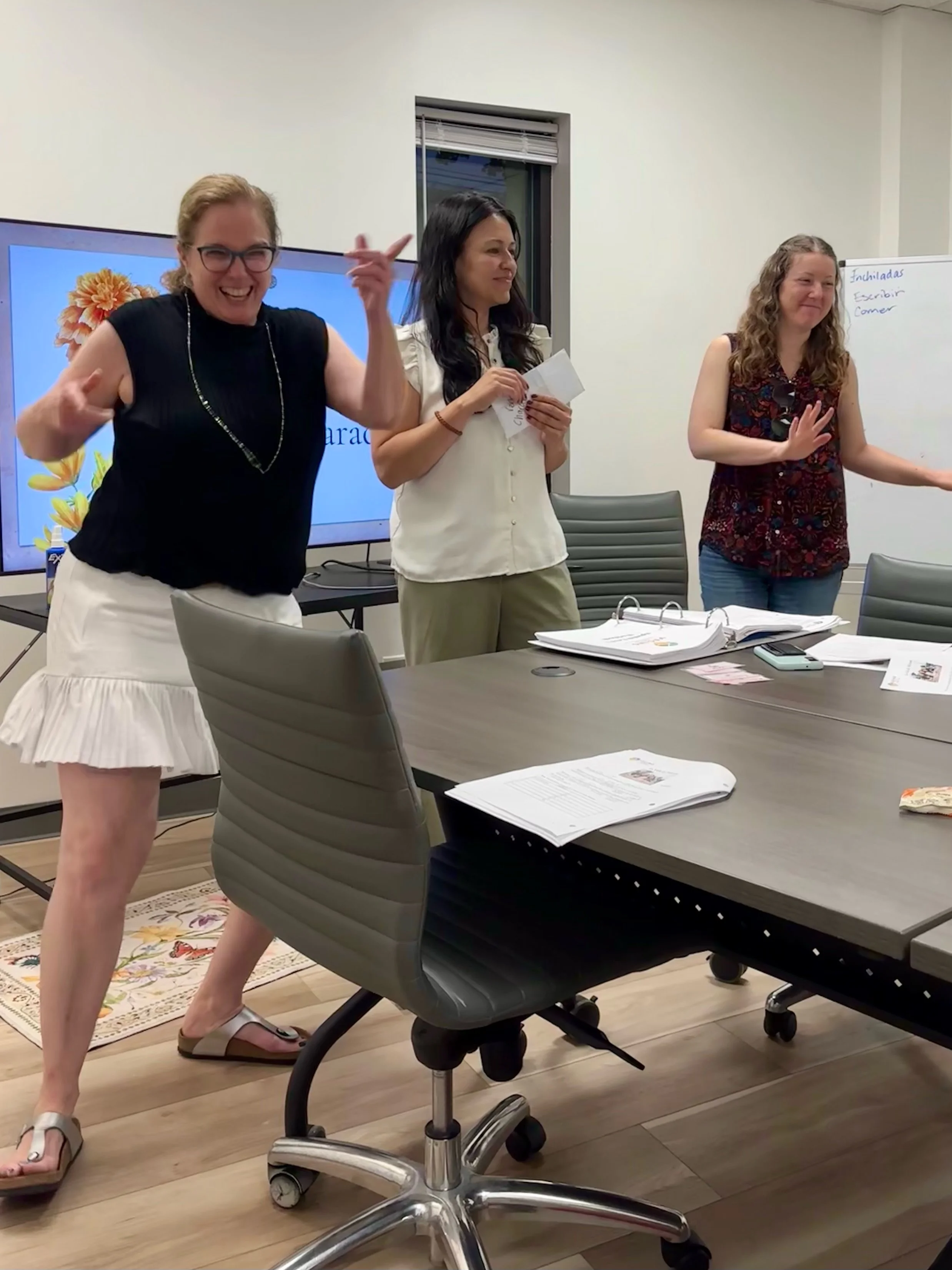 This has been an active week at Vecino Center! Our students thought they would come to class and leisurely sit down&hellip; PSYCH! Happy to have you all showing off your athleticism in language class. 🏊&zwj;♀️🏋️&zwj;♀️🚣&zwj;♂️🏄🏽&zwj;♀️🚴🏿&zwj;♂