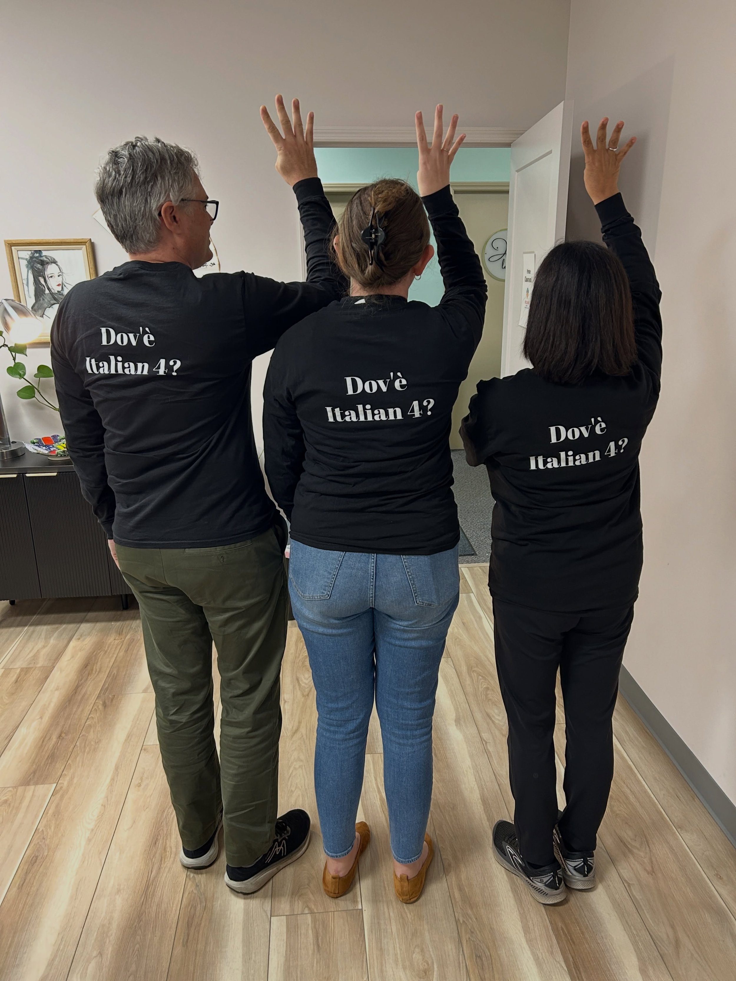 It&rsquo;s the greatest compliment ever when students love our program so much that they make actual shirts requesting more! We ❤️ you, Italian students, and we promise Level 4 is coming.