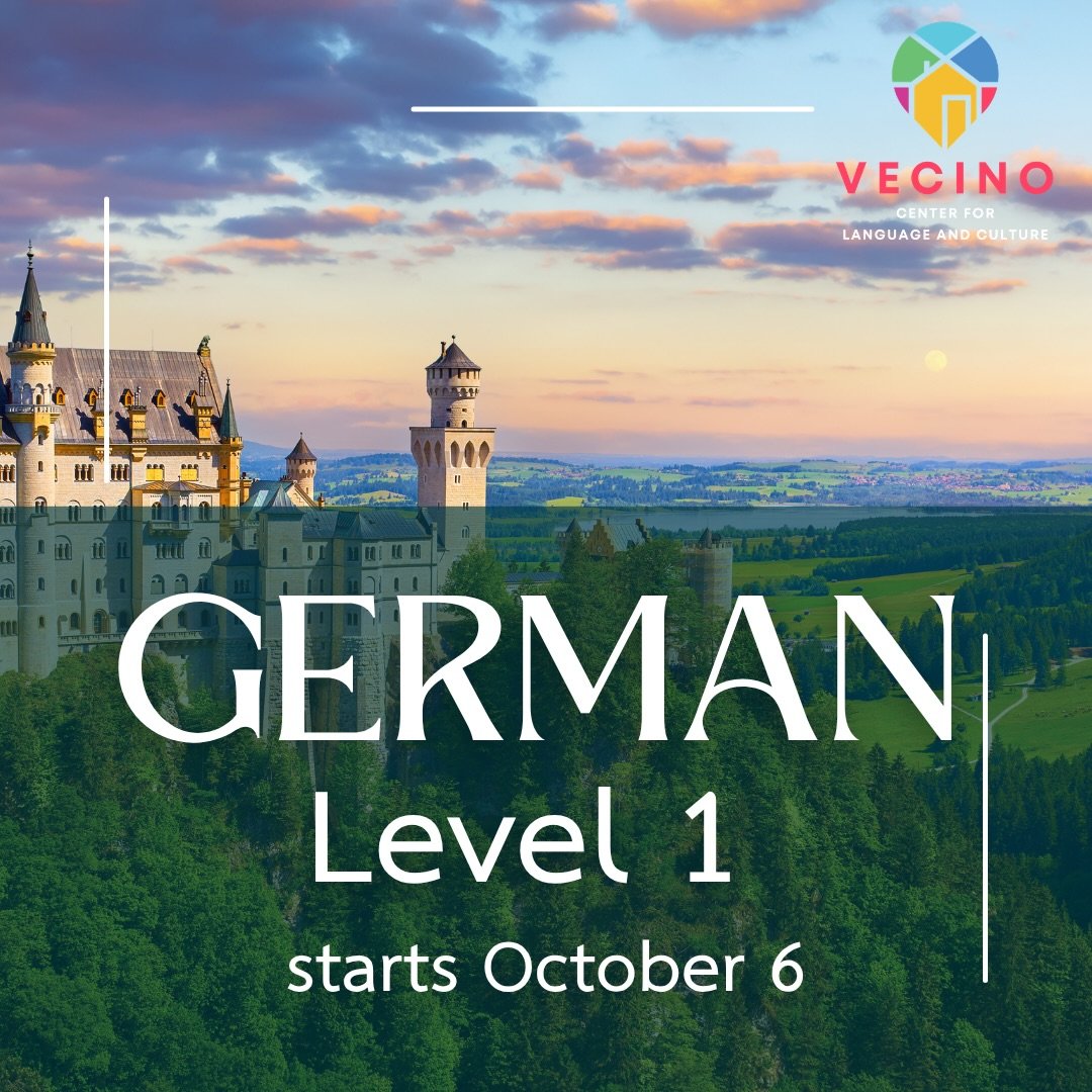 Did you know that German is an official or national language in 6 countries? Can you guess which ones in the comments?

Don&rsquo;t miss German Level 1 starting next week! Sign up at vecinocenter.com (link in bio 🔗).