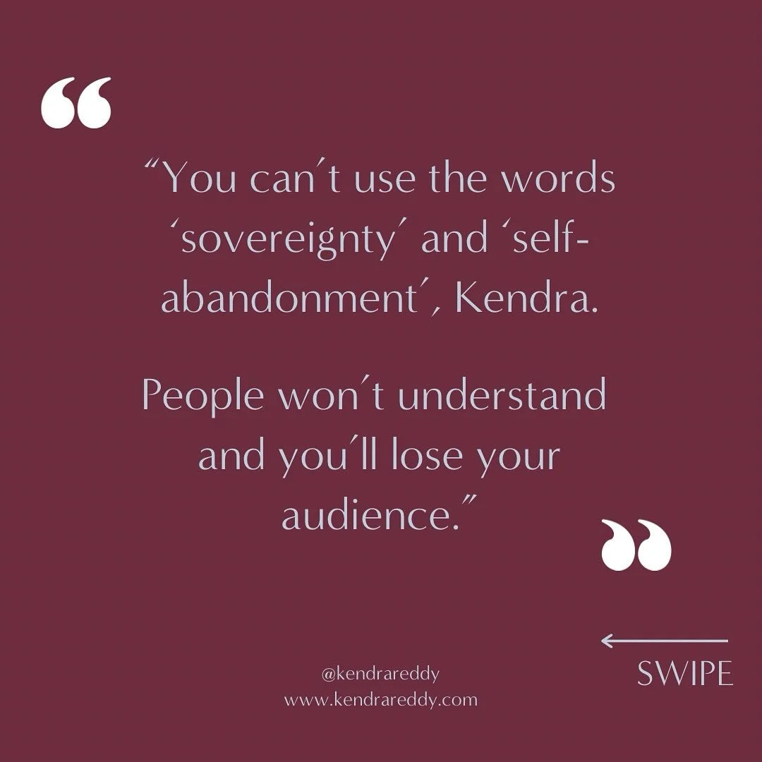 Sovereignty doesn&rsquo;t always look like defending yourself, proving your worth, or wasting your breath in the debate.

Sometimes it&rsquo;s knowing when someone&rsquo;s projection is theirs to carry, not yours. 

And then having the audacity to 