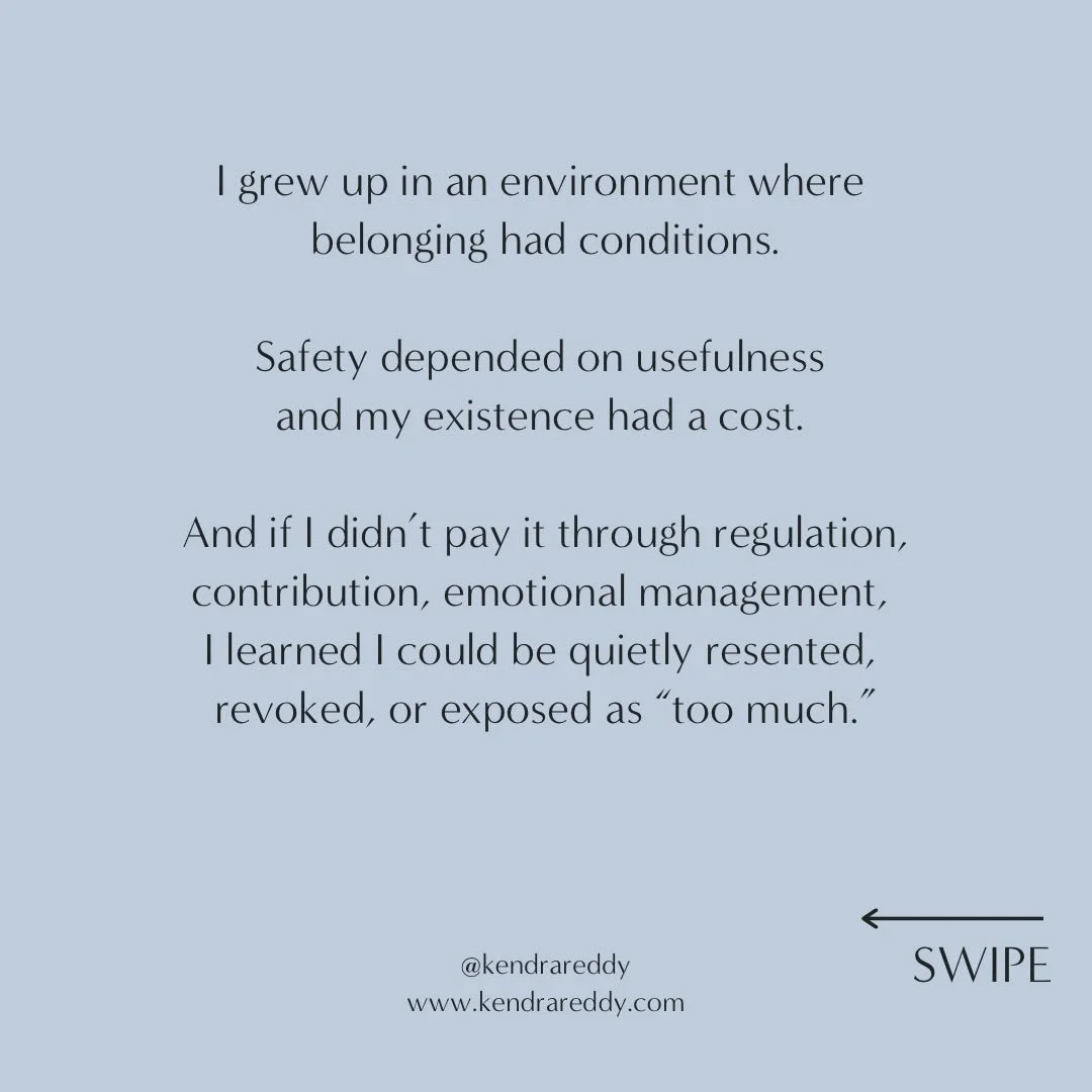 This trip isn&rsquo;t a test of how easy I am to host or how well I perform closeness. It&rsquo;s a practice in standing inside my own life - without a role, without an offering, without a receipt.

And if something in me still trembles as I do tha