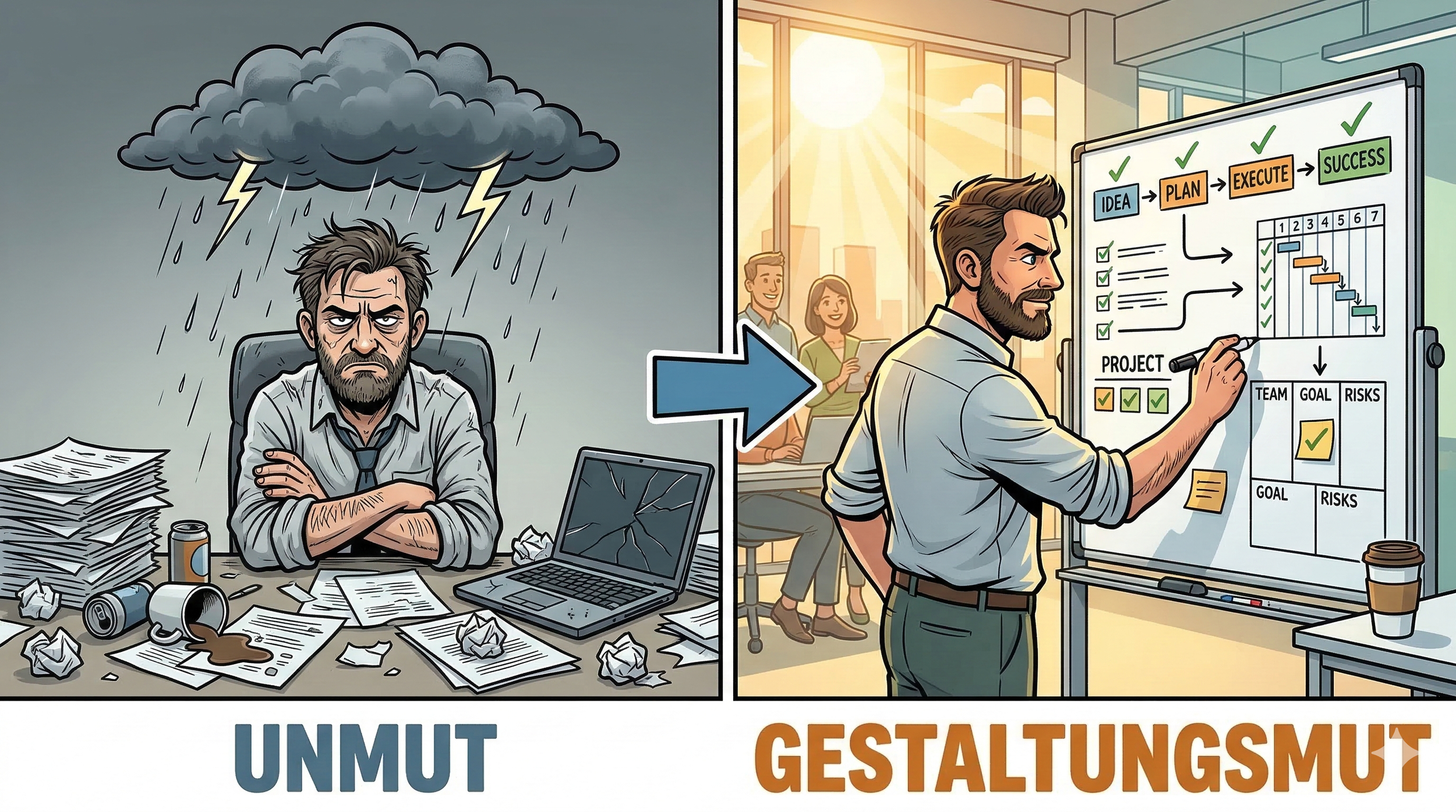 Spannungsbasiert Arbeiten: Vom Unmut zum Gestaltungsmut