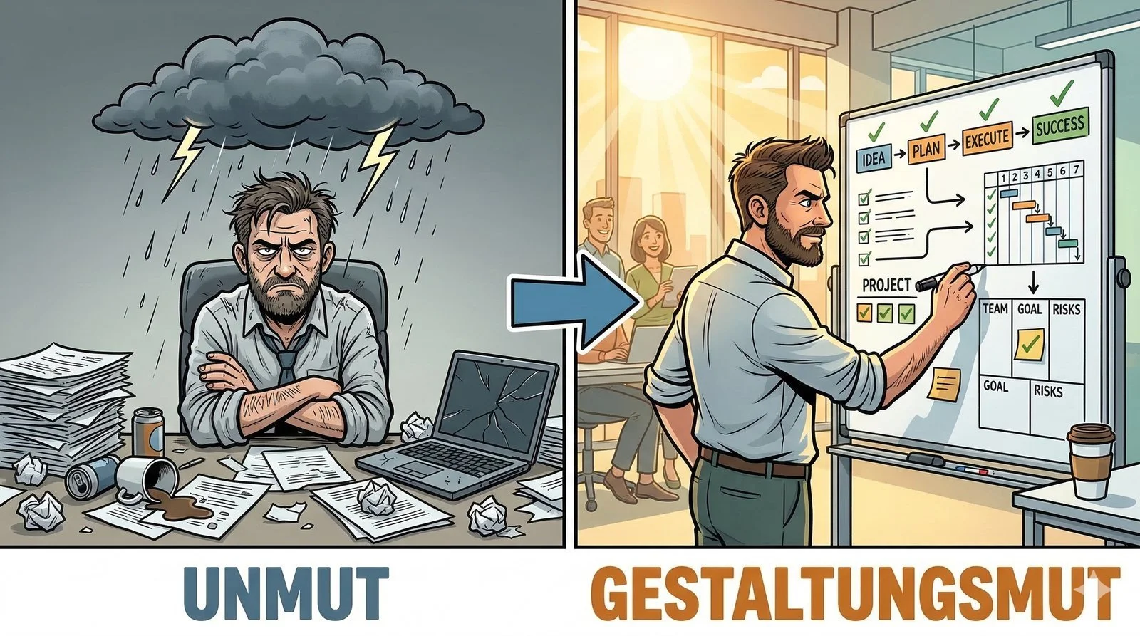 Spannungsbasiert Arbeiten: Vom Unmut zum Gestaltungsmut