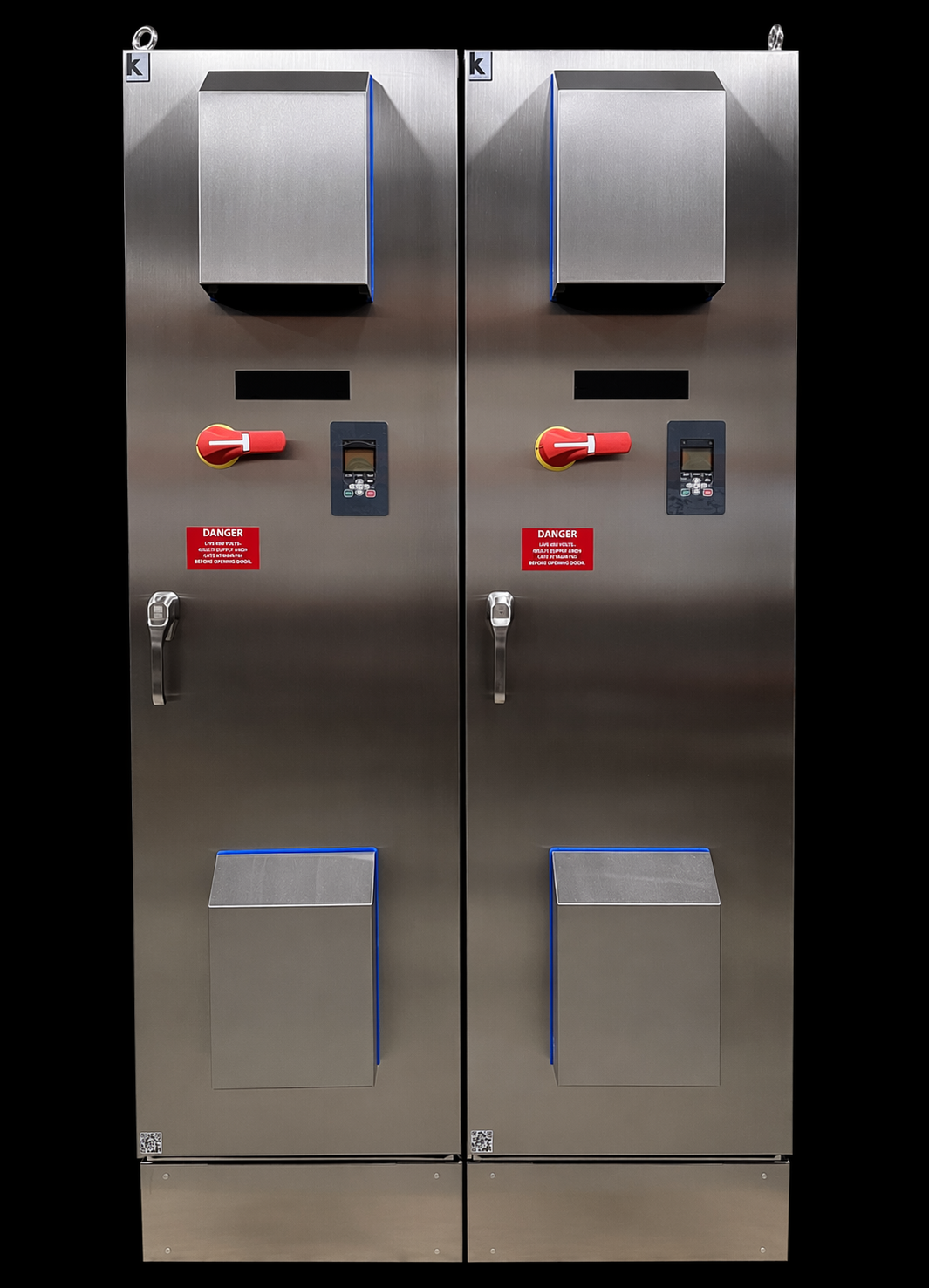 Industrial electrical control cabinet with safety labels (1).png