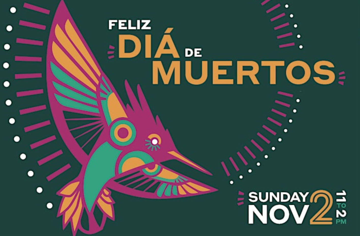 Sunburst Boleros at La Escuelita Arcoiris Día de Muertos