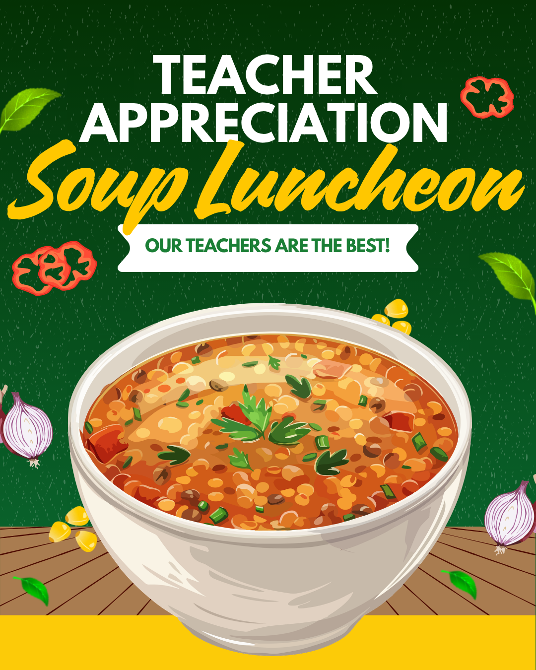 Teacher Appreciation Soup Luncheon