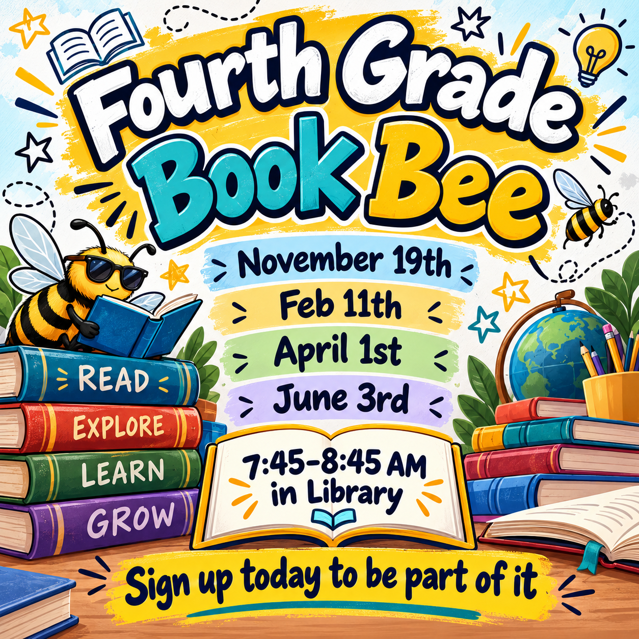 Book Bee: Fourth Grade (Nov)