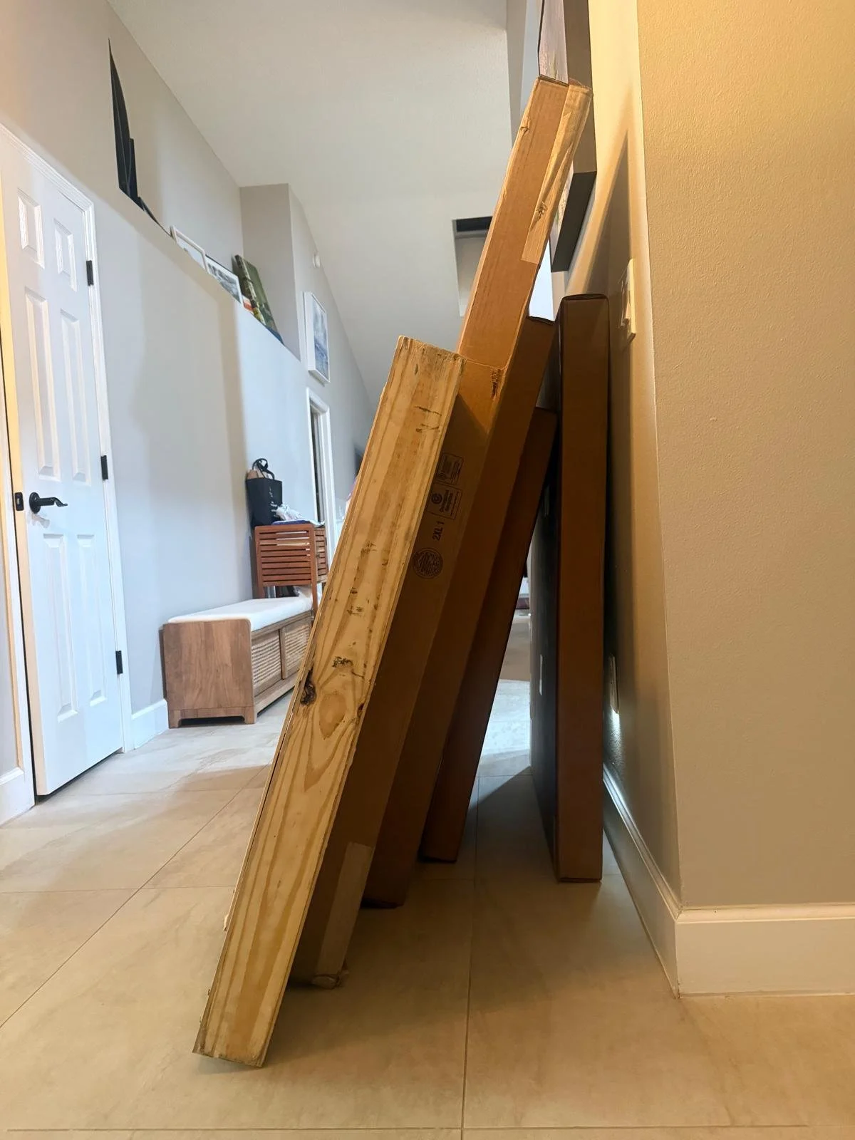 Check out all these wall arts waiting to be delivered!!

While this may look like just a stack of boxes leaning quietly against the wall, I see SO much more.

I see the moment she finally let her guard down and laughed
I see the way he kissed her for