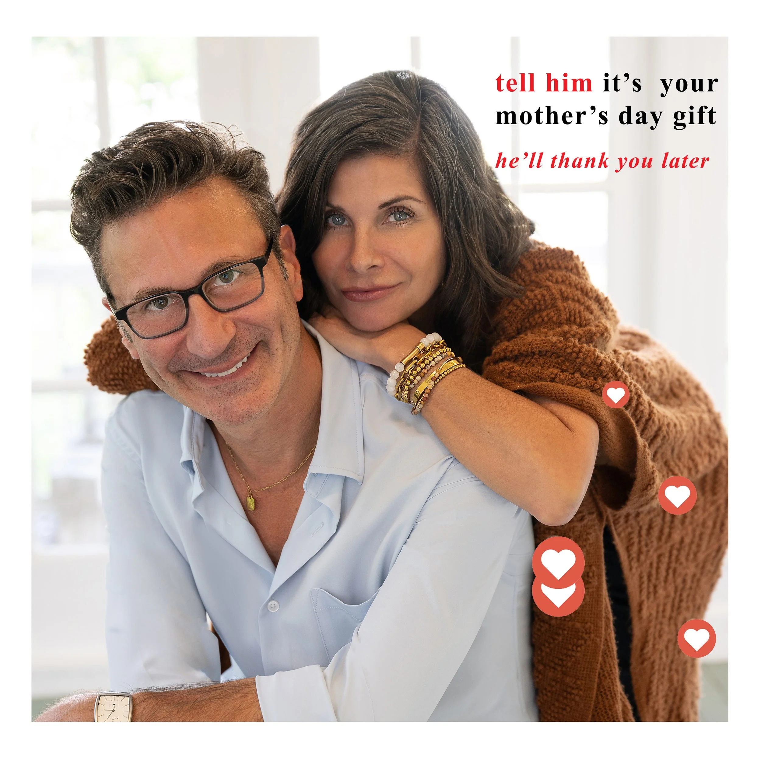 Tell him it’s your Mother’s Day gift… he’ll thank you later 😉
