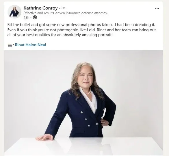 One of the best calls I ever received was from Kathrine&rsquo;s husband Kenneth.☎️ Kenneth called to thank me for his wife&rsquo;s beautiful new headshots and tell me he is blown away by them, so much so, that he wants to book a headshot session with